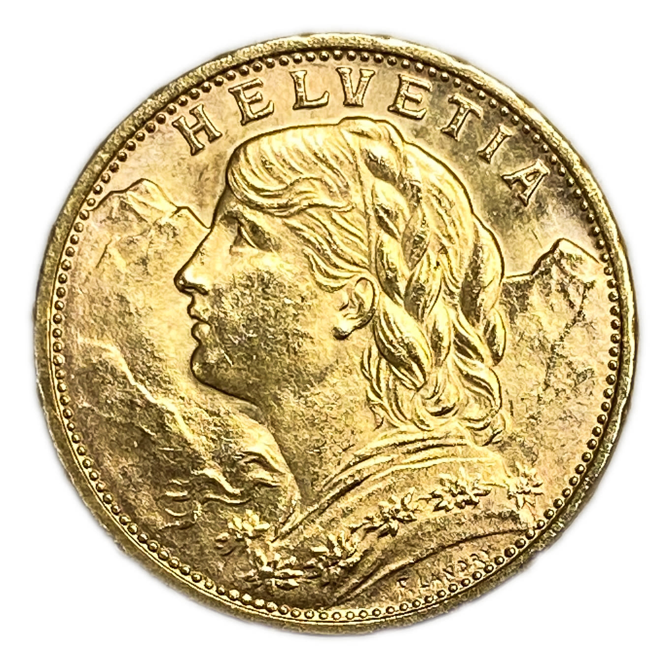 Switzerland - 20 francs 1916 - Swiss Confederation - Gold 900, 6.44 g, 21 mm - AU
Only 10% fees + ... - 1 1