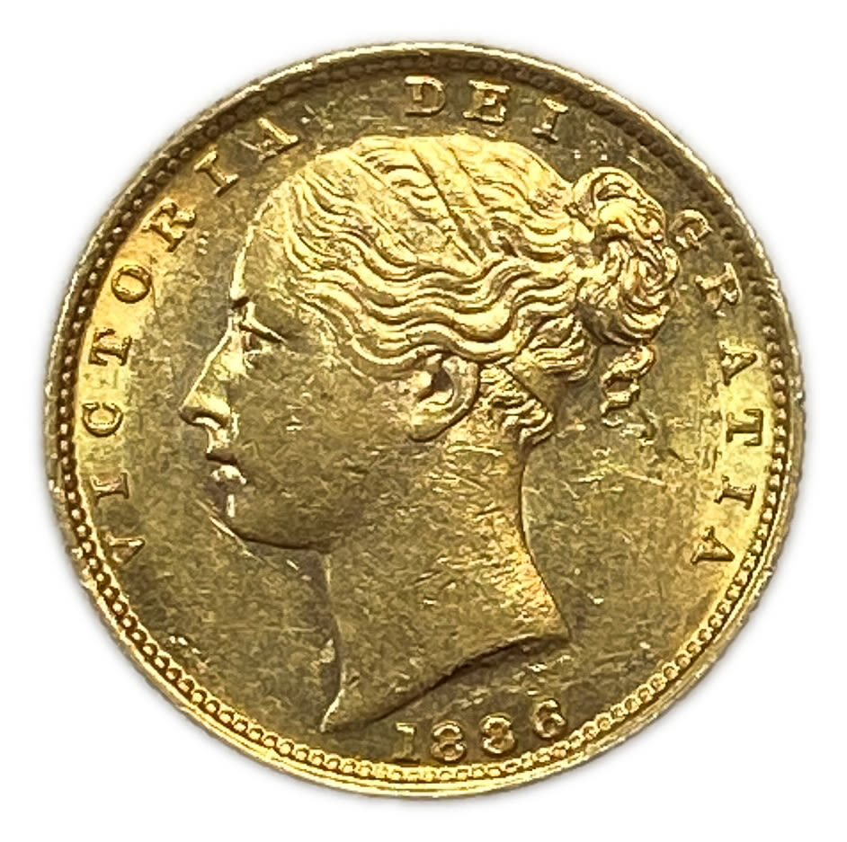 England (Great Britain) - Australia S - 1 Sovereign 1886 S - Victoria 1st portrait, Shield - XF condition ...
