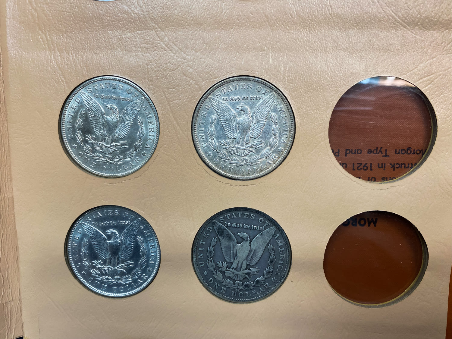 USA - A prestigious album containing 30 Morgan dollar coins from different years (1891-1921) and different ... - 1 5