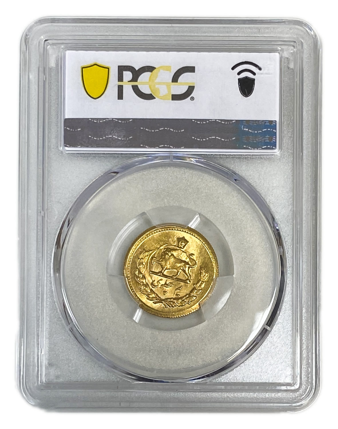 Iran / Paras - 1/2 Pahlavī 1950 (SH 1329) - Mohammad Rezā Pahlavī - PCGS 64 - Mintage: 75 unites - Extreemly ... - 1 3