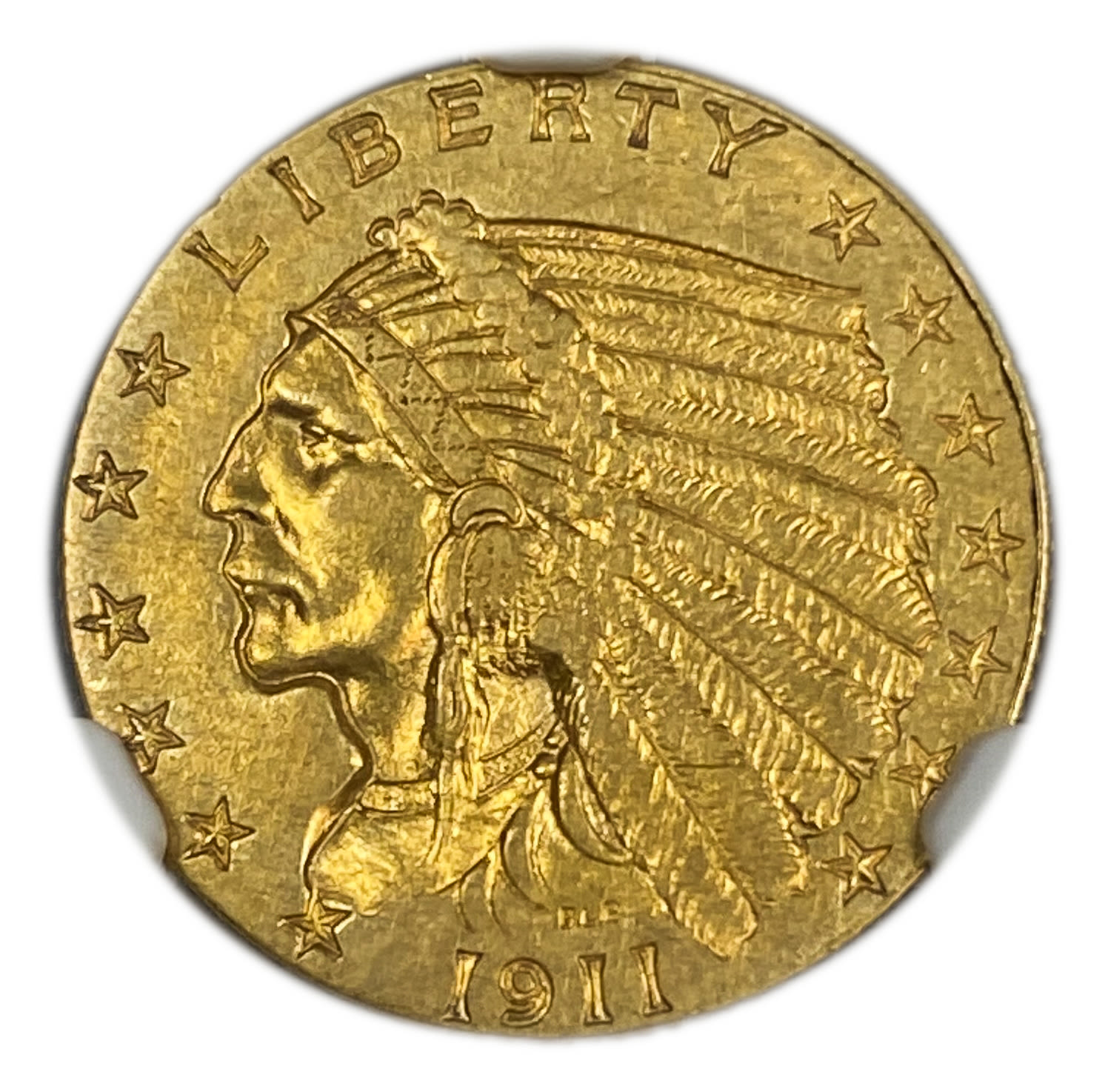 USA - 2.5 Dollars 1911 Strong D - "Indian Head - Quarter Eagle" - NGC AU 55 - Low mintage
... - 1 0