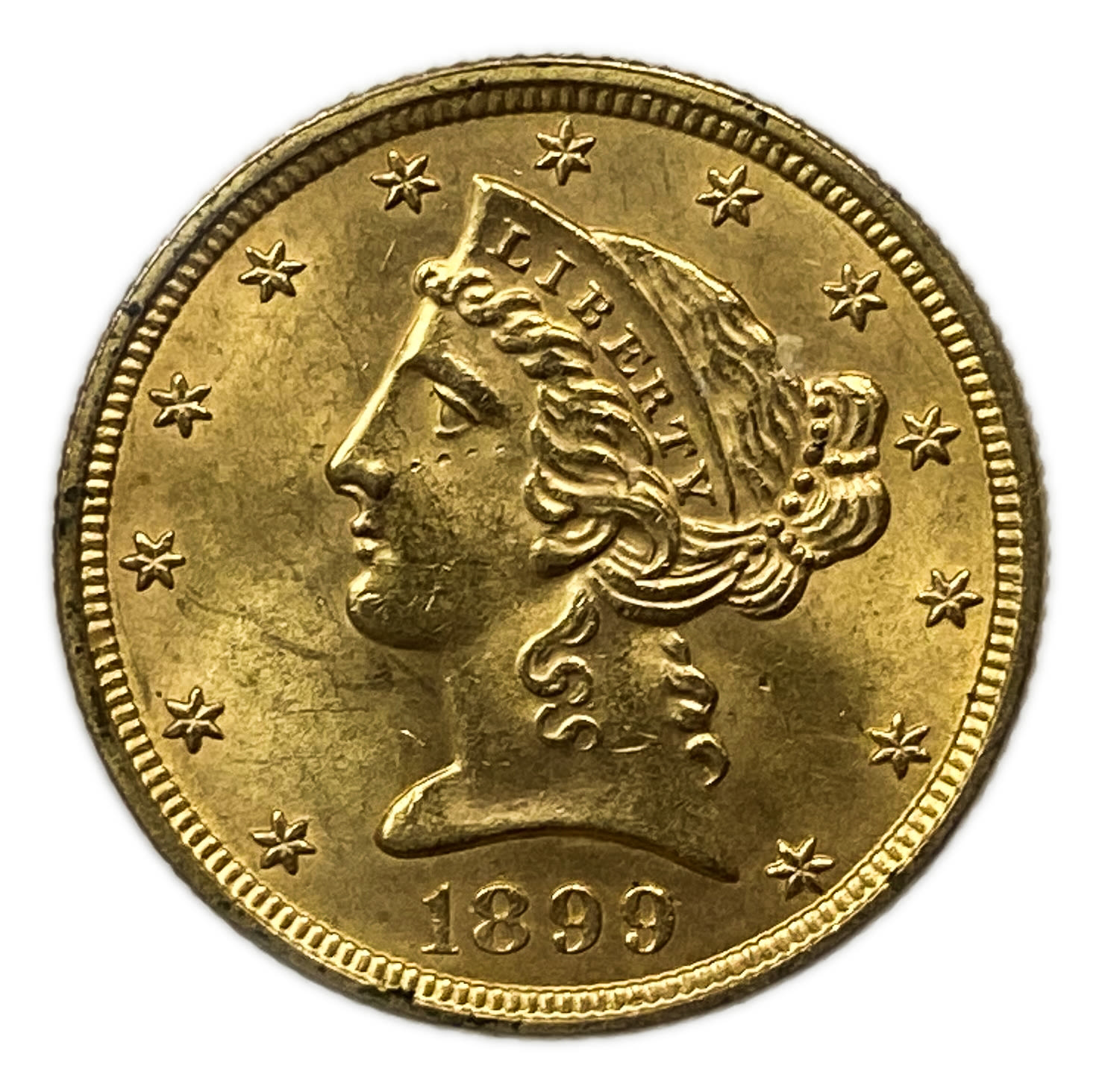 USA - 5 Dollars 1899 - Coronet Head - With motto - AU-UNC
Commission of 10% commission only + ... - 1 0