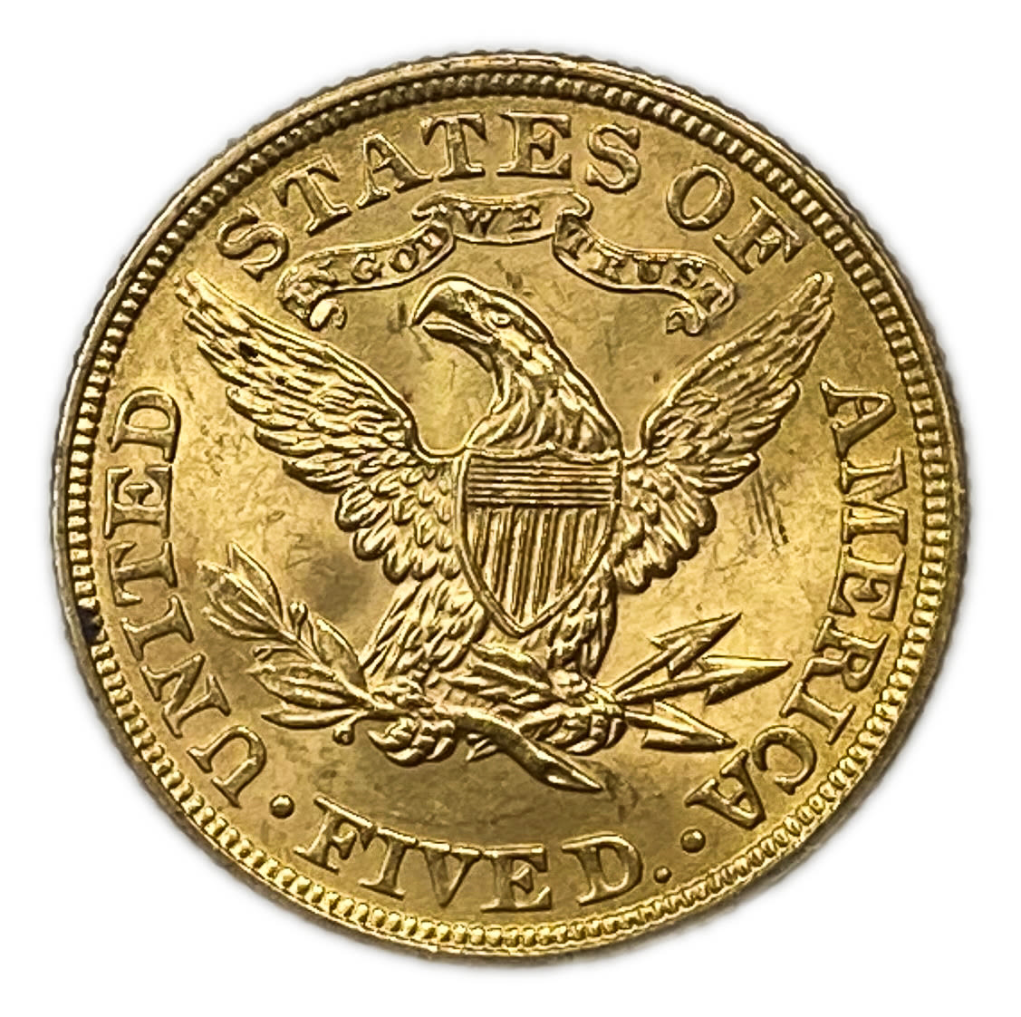 USA - 5 Dollars 1899 - Coronet Head - With motto - AU-UNC
Commission of 10% commission only + ... - 1 1