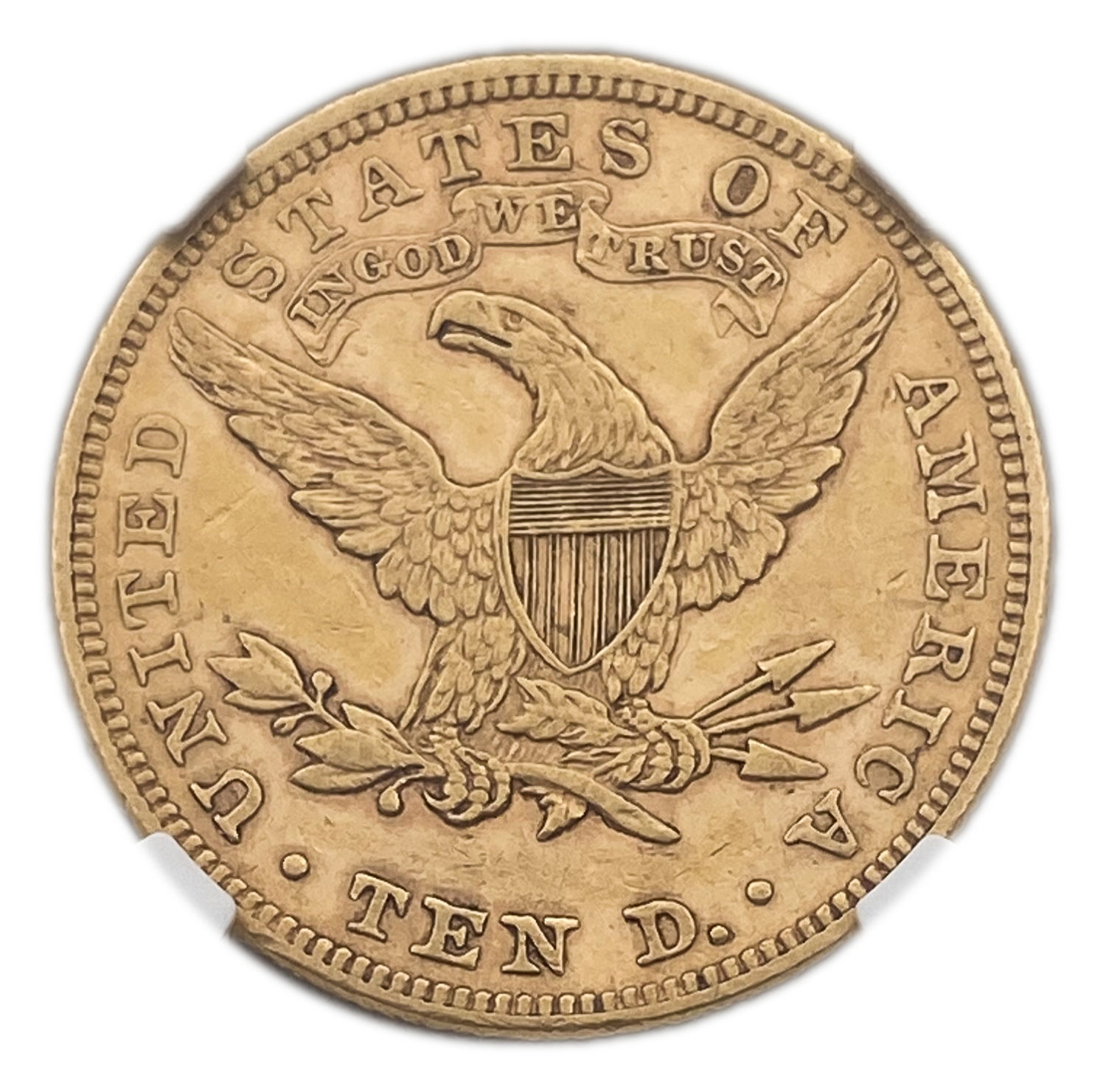 USA - 10 Dollars 1881 - Coronet Head - With motto - NGC AU 53
Commission of 10% commission only ... - 1 1
