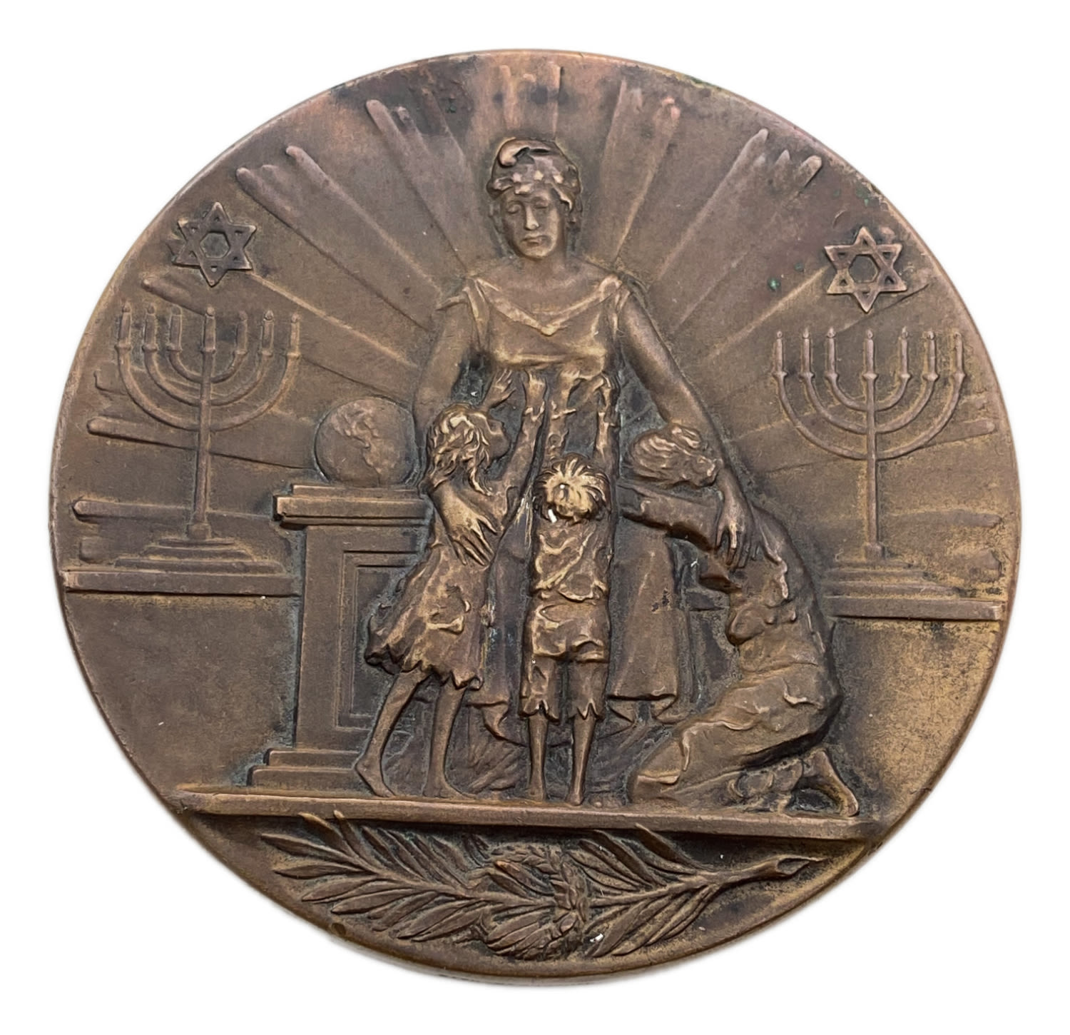 Judaica / Zionism - USA - Unusual medal for extraordinary service in helping others, awarded in 1929 to S. A. ... - 1 0