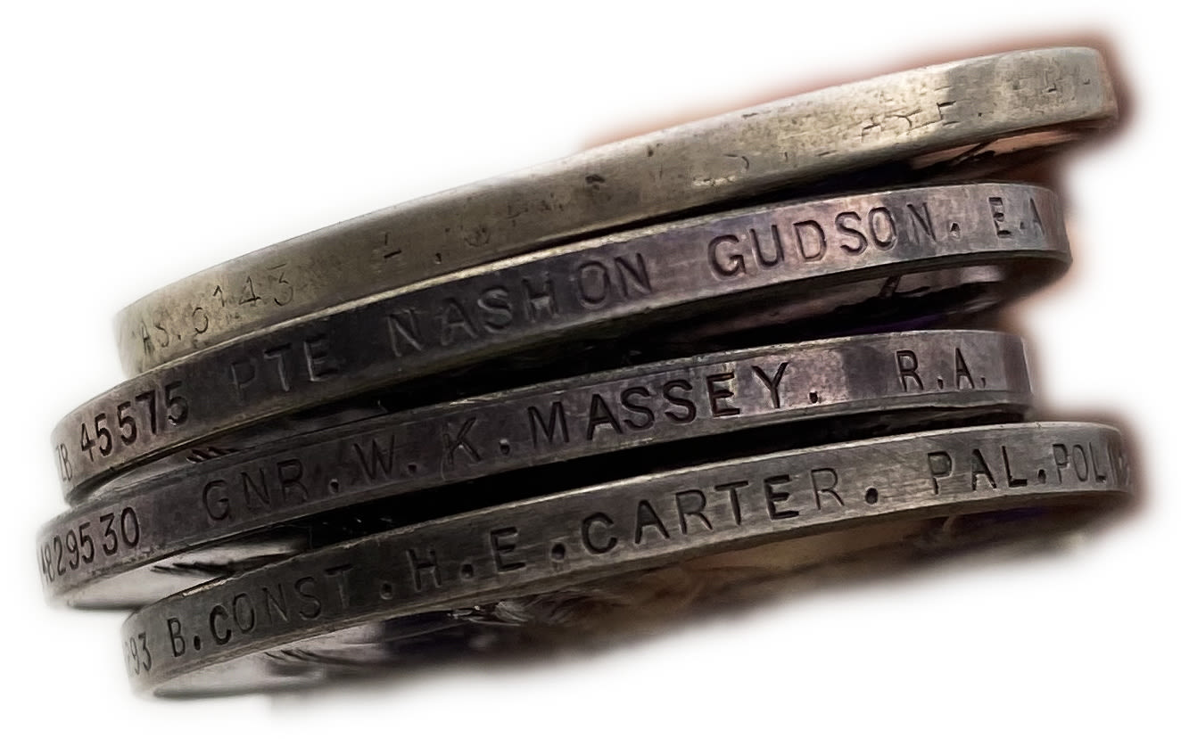 Judaica / Zionism - England - a group of 4 medals that were distributed to officials (Apparently policemen or ... - 1 4
