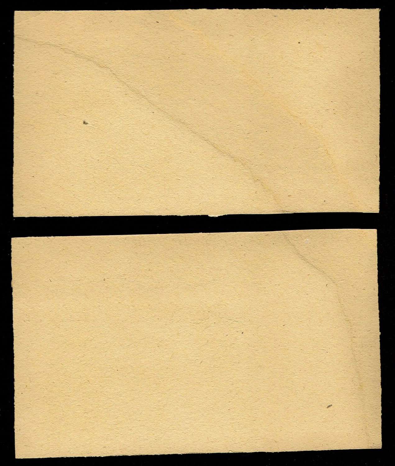 Iran - 2 Progressive proof banknotes of 100 Rials 1943-1944 - Back and front on a cartoon board - Very rare ... - 1 1