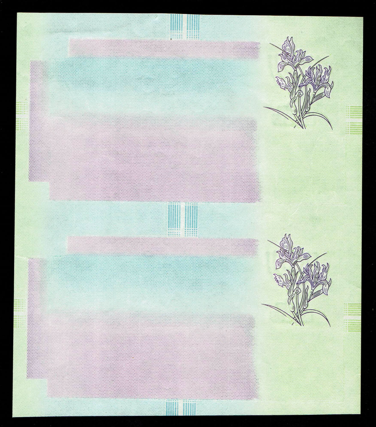 Israel - Progressive proof of 5 lirot 1955 - sheet of 2 notes - extremely rare - UNC
Sample ... - 1 0