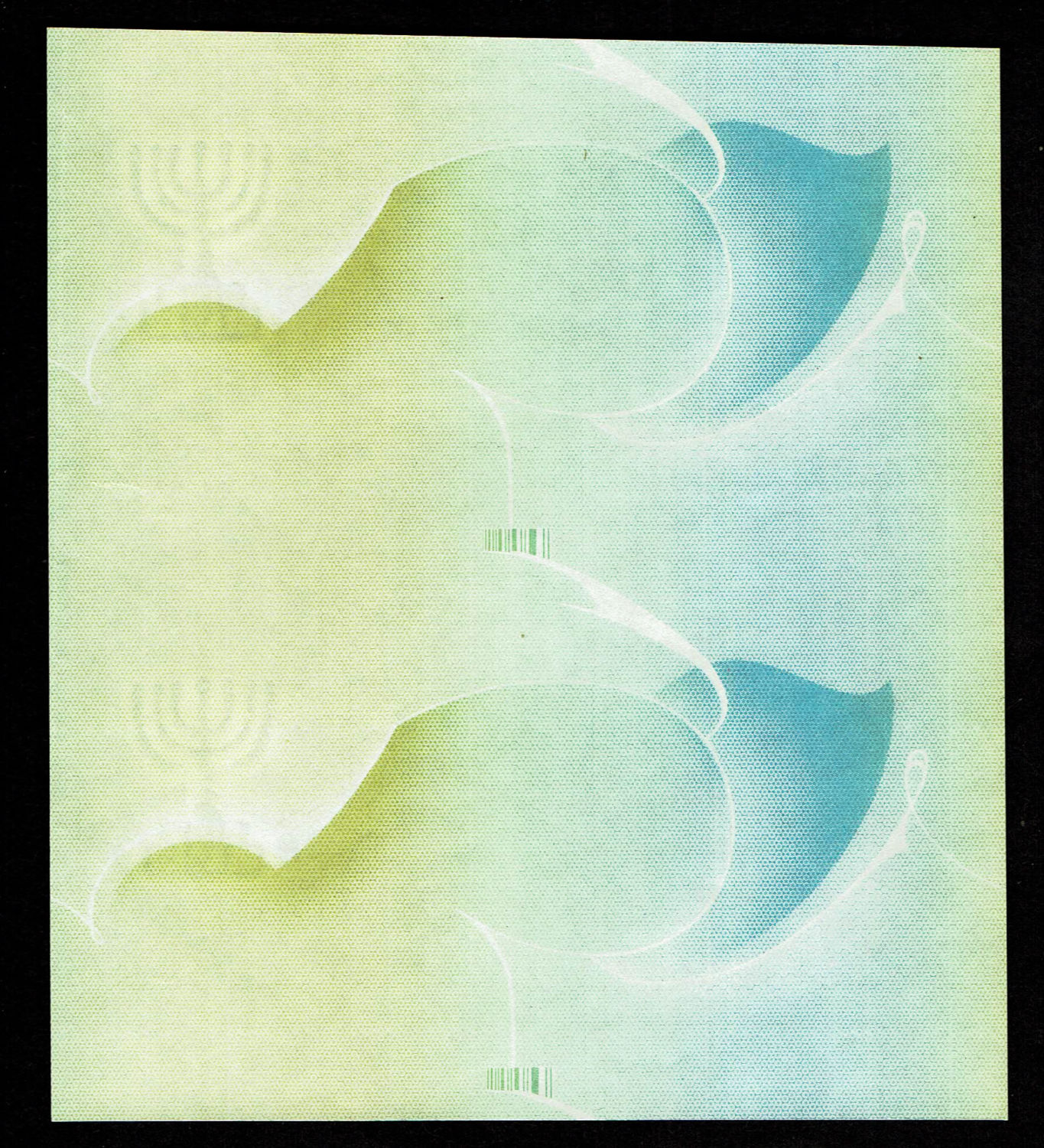 Israel - Progressive proof of 5 lirot 1955 - sheet of 2 notes - extremely rare - UNC
Sample prints ... - 1 0
