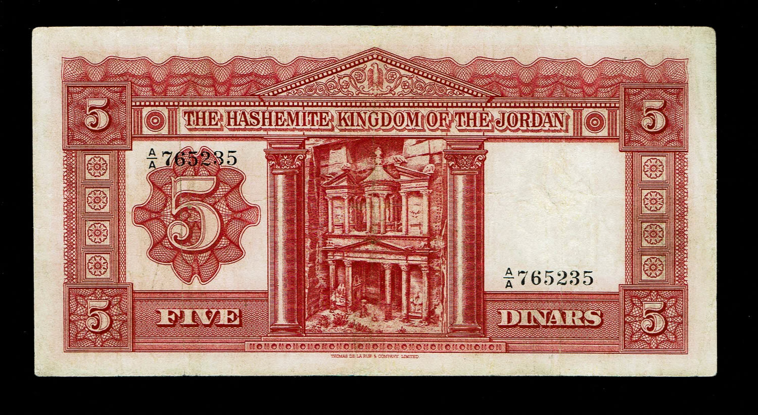Jordan - 5 Dinars 1949 - First series - VF - Rare
From 1927 to 1950, the Palestine Currency Board ... - 1 1