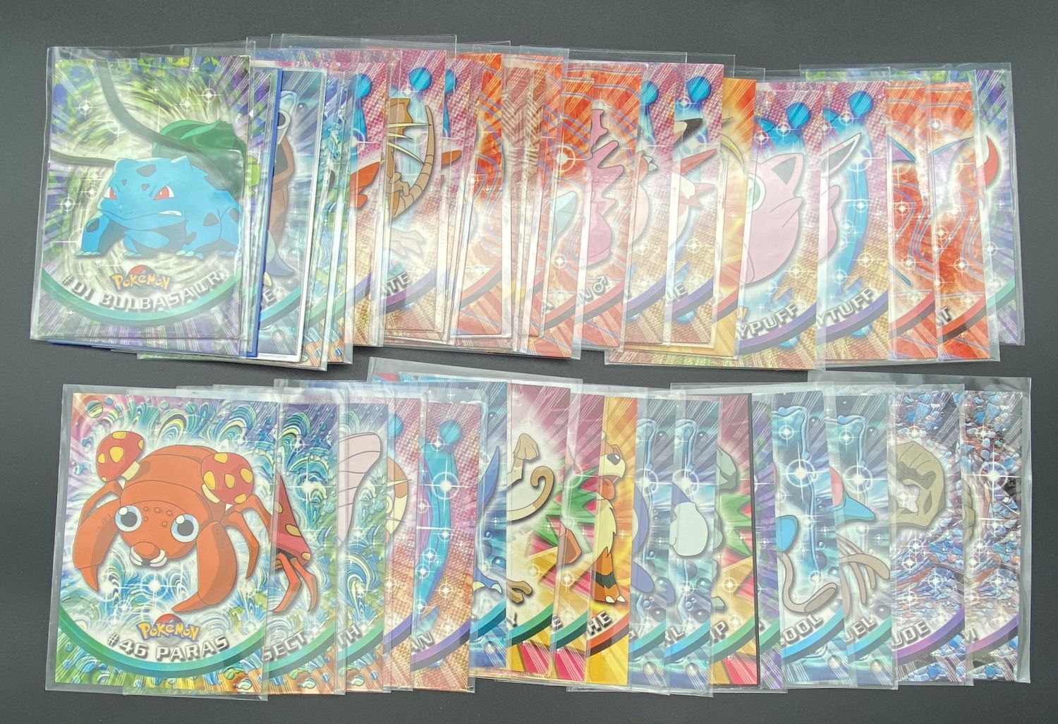 קלפי איסוף - לוט של למעלה מ-40 קלפי פוקימון - LP-NM - Pokémon Trading Cards series 1 - 1st printing - Topps - 1 0