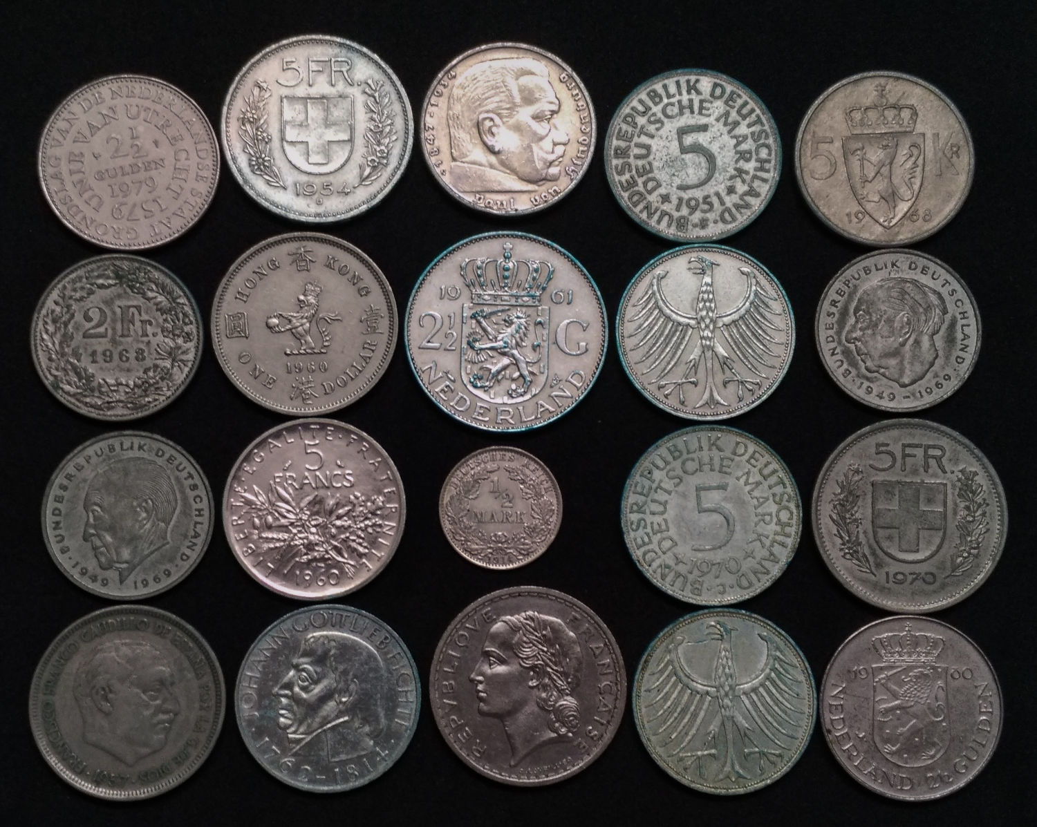World Coins Lot, Variety of Years and Metals - 1 0