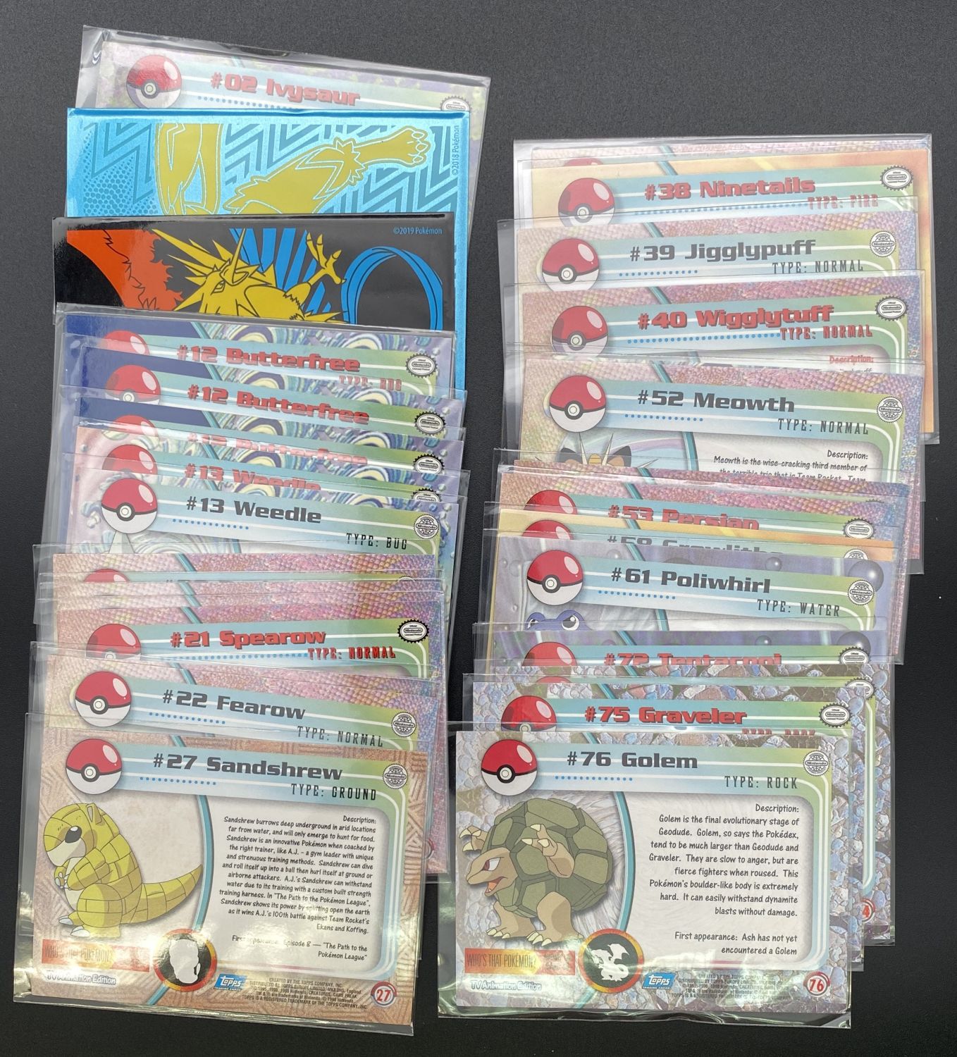 קלפי איסוף - Topps - לוט של מעל 30 קלפי פוקימון של הסט Pokémon Trading Cards series 1 - 1st printing - מצב NM-LP. - 1 3