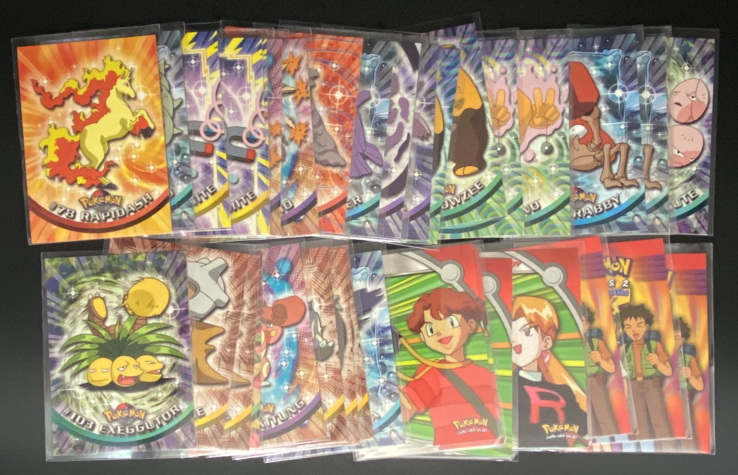 קלפי איסוף - קלפי פוקימון Topps - לוט של למעלה מ-35 מקלפים - Pokémon Trading Cards series 2 - 1st ptinting - כמעט ... - 1 0