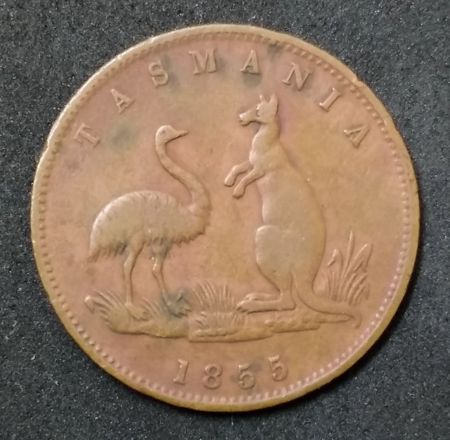 Token - Abrahams 1855 - Tasmania. - 1 1
