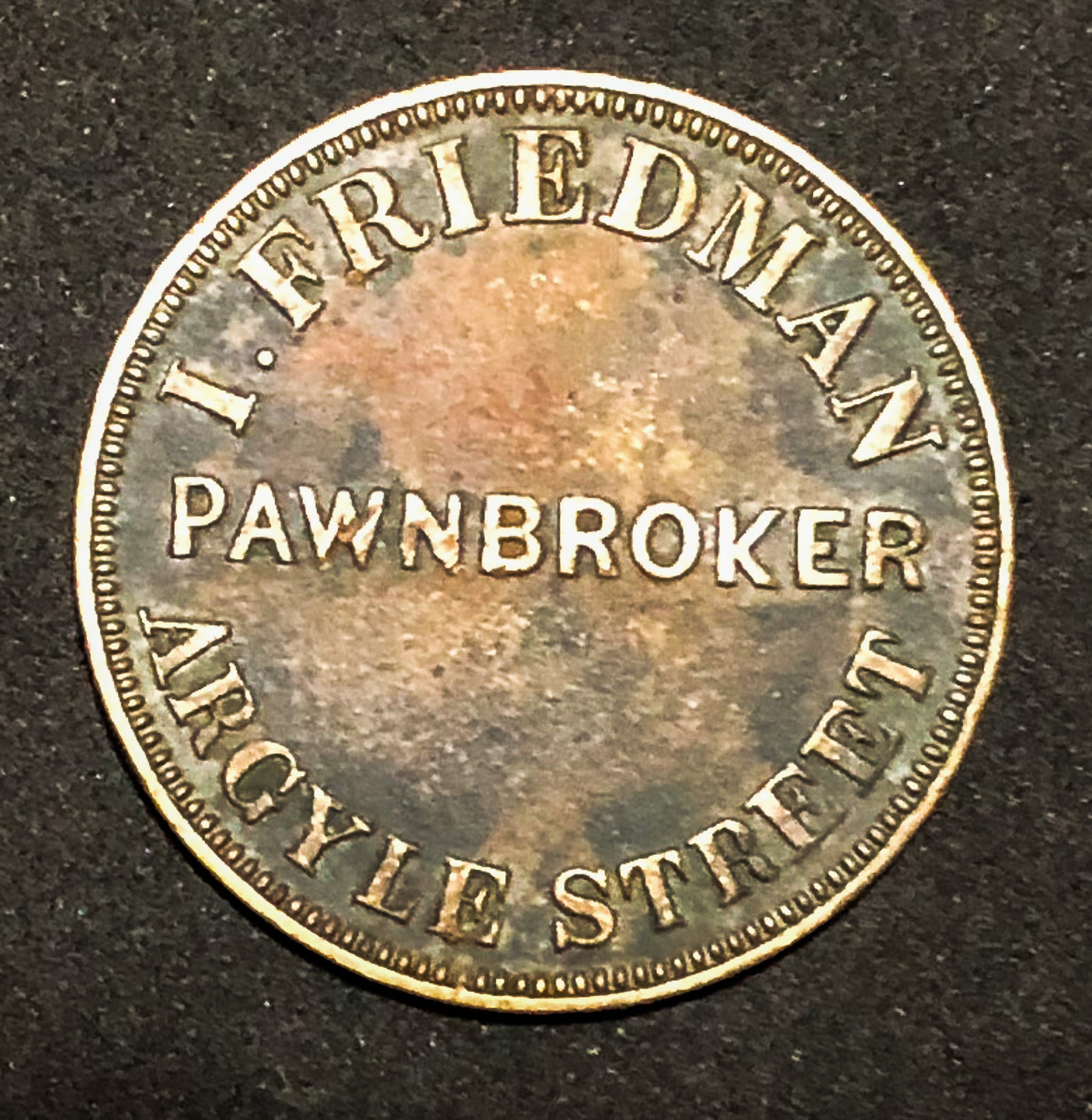 Token - Friedman 1857 - Tasmania.