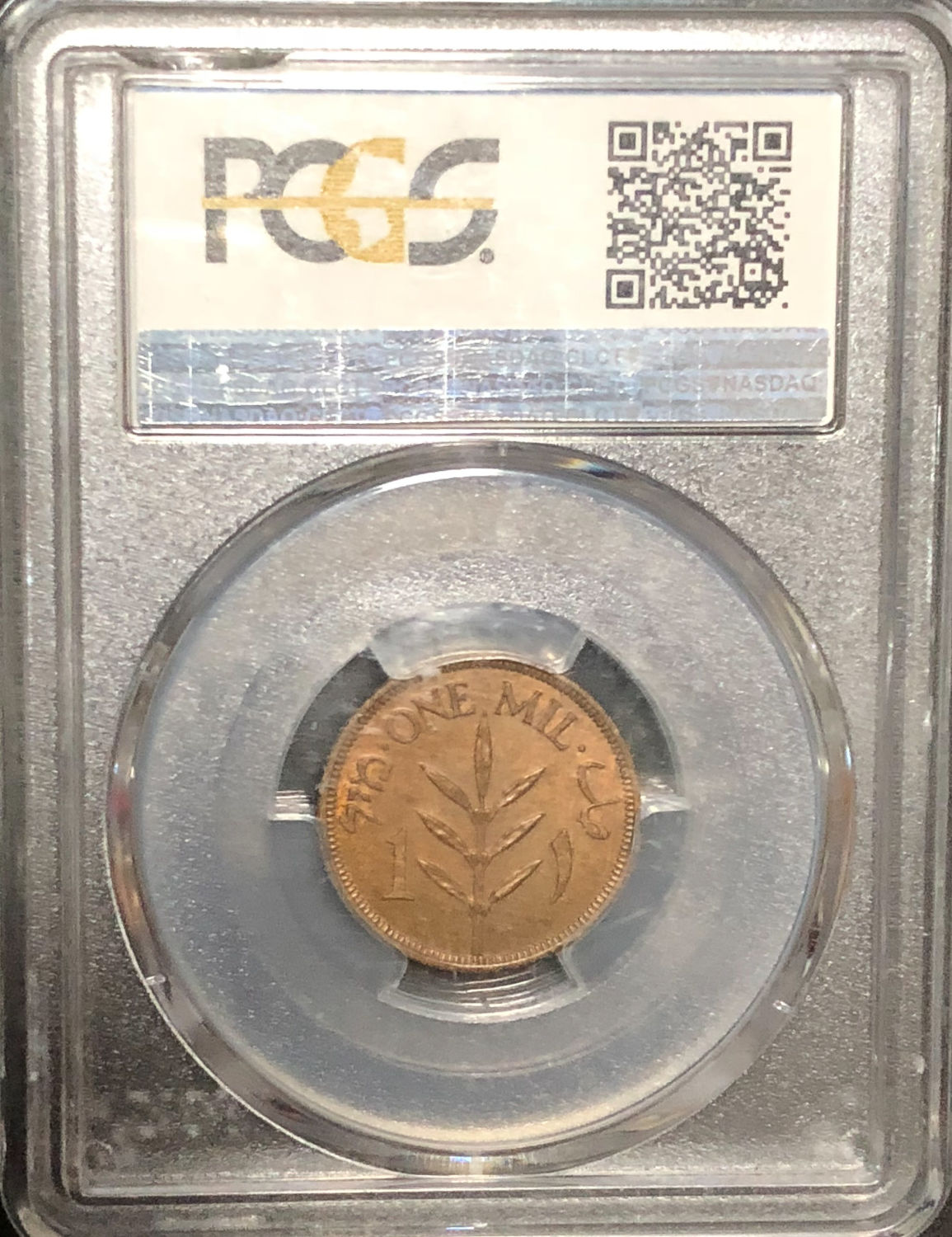 Palestine - 1 mil 1940 - MS64RB. - 1 3