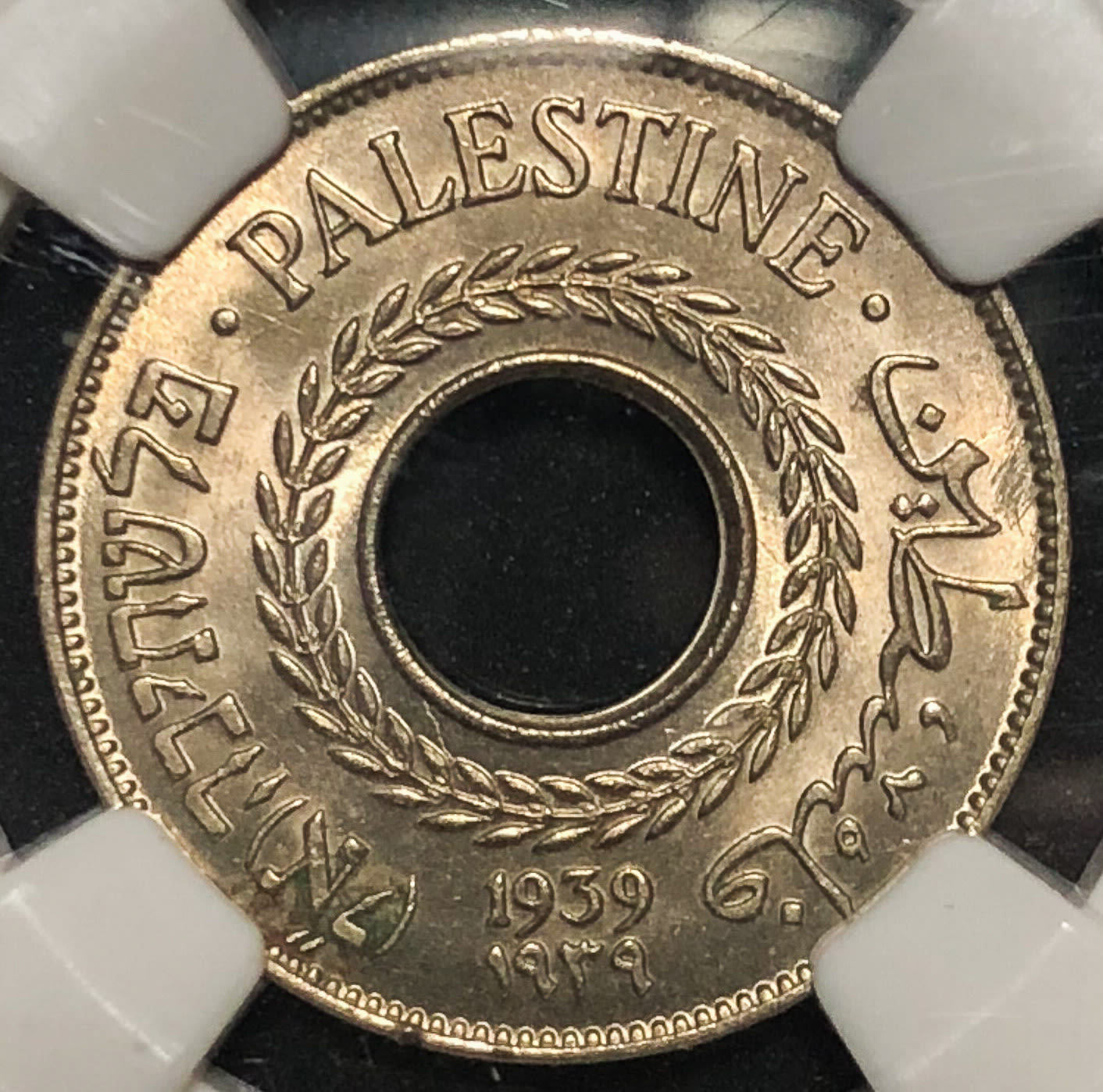 Palestine - 5 mil 1939 - MS65. - 1 0