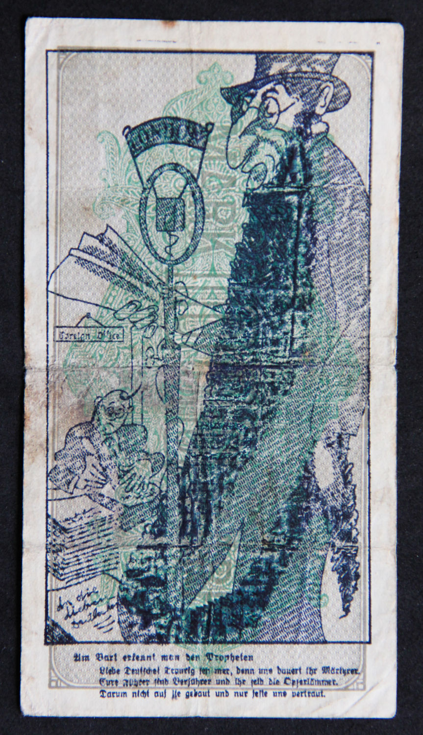 Germany - 1000 Mark - Anti semitic overprint - 04. - 1 0