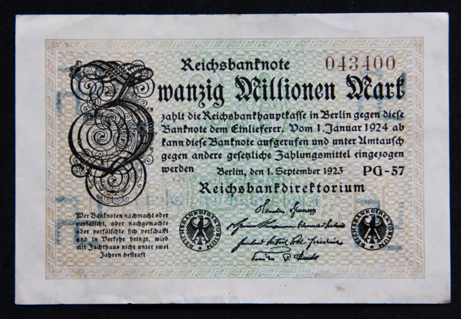 Germany - 3 million mark - Anti semitic overprint - 07. - 1 1