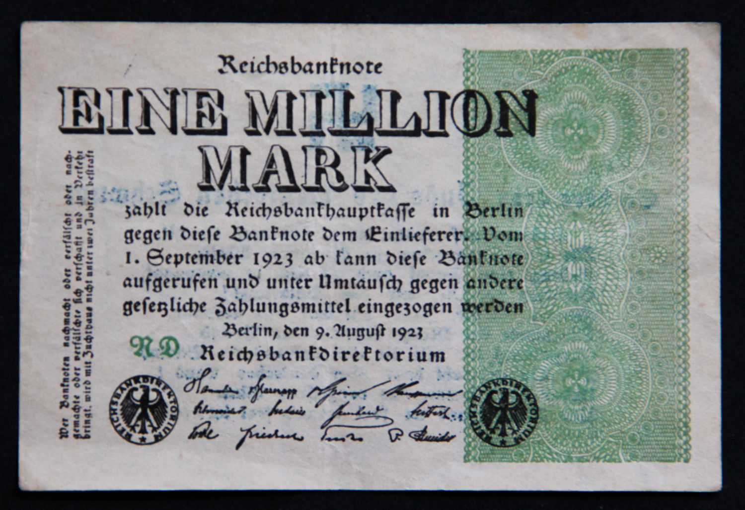 Germany - 1 million mark - Anti semitic overprint - 06. - 1 1