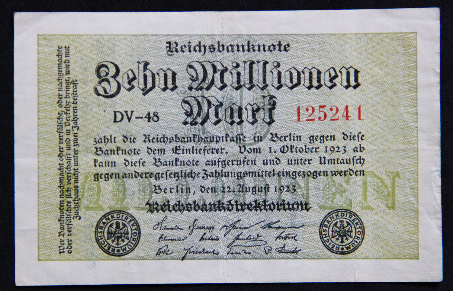 Germany - 3 million mark - Anti semitic overprint - 08. - 1 1