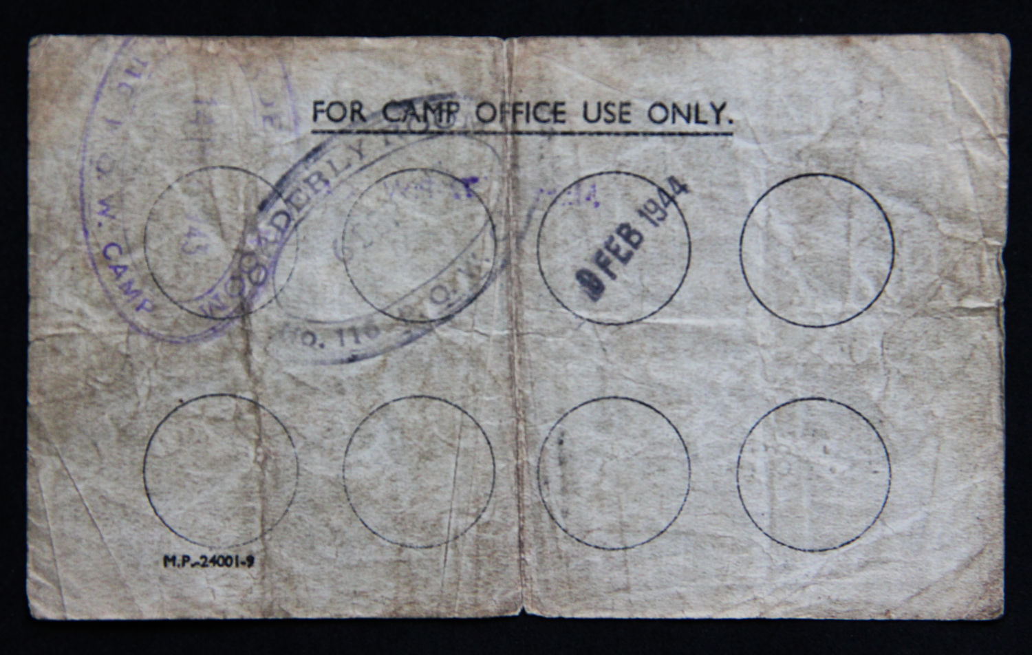 Great Britain - War Department (WD) WWII POW Camp - 1 1