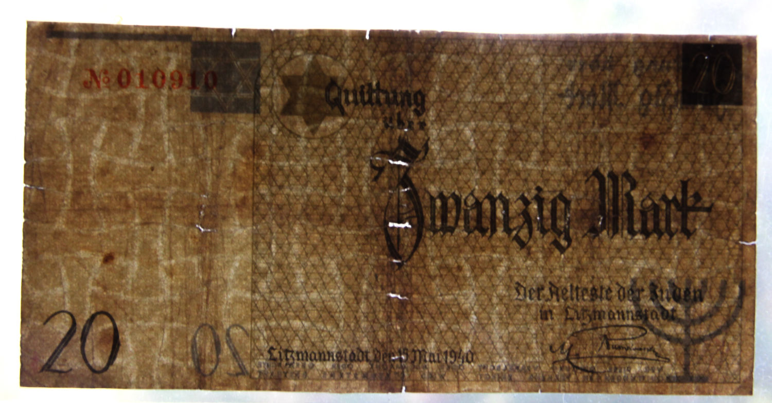Poland - 20 mark - 1940 - ghetto Lodz - with water mark - 1 2