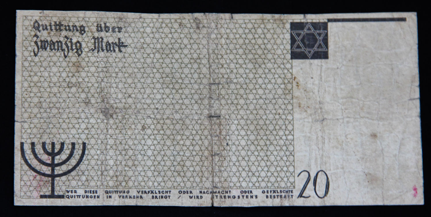 Poland - 20 mark - 1940 - ghetto Lodz - with water mark - 1 1