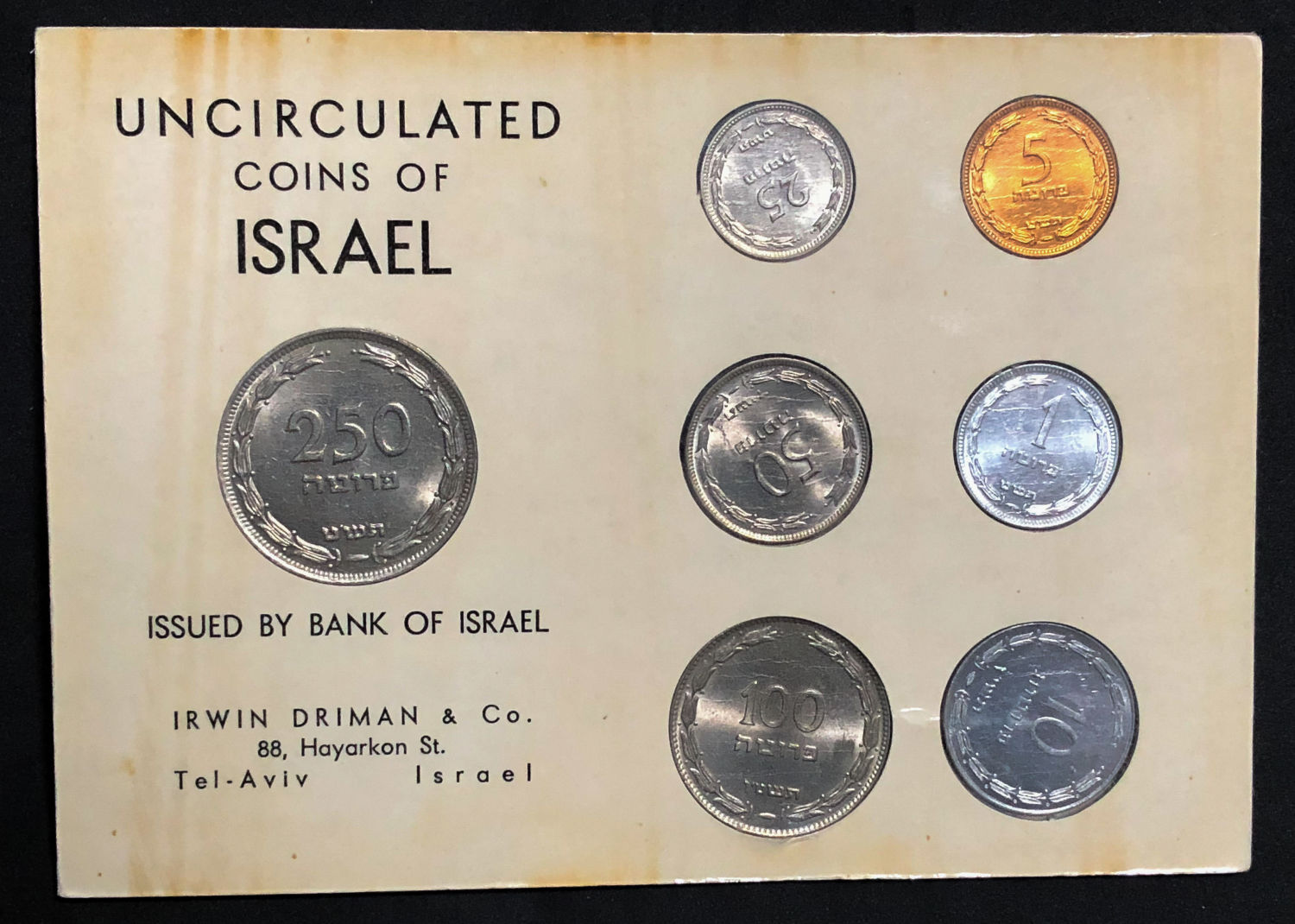 Israel - Pruta set - Driman. - 1 0