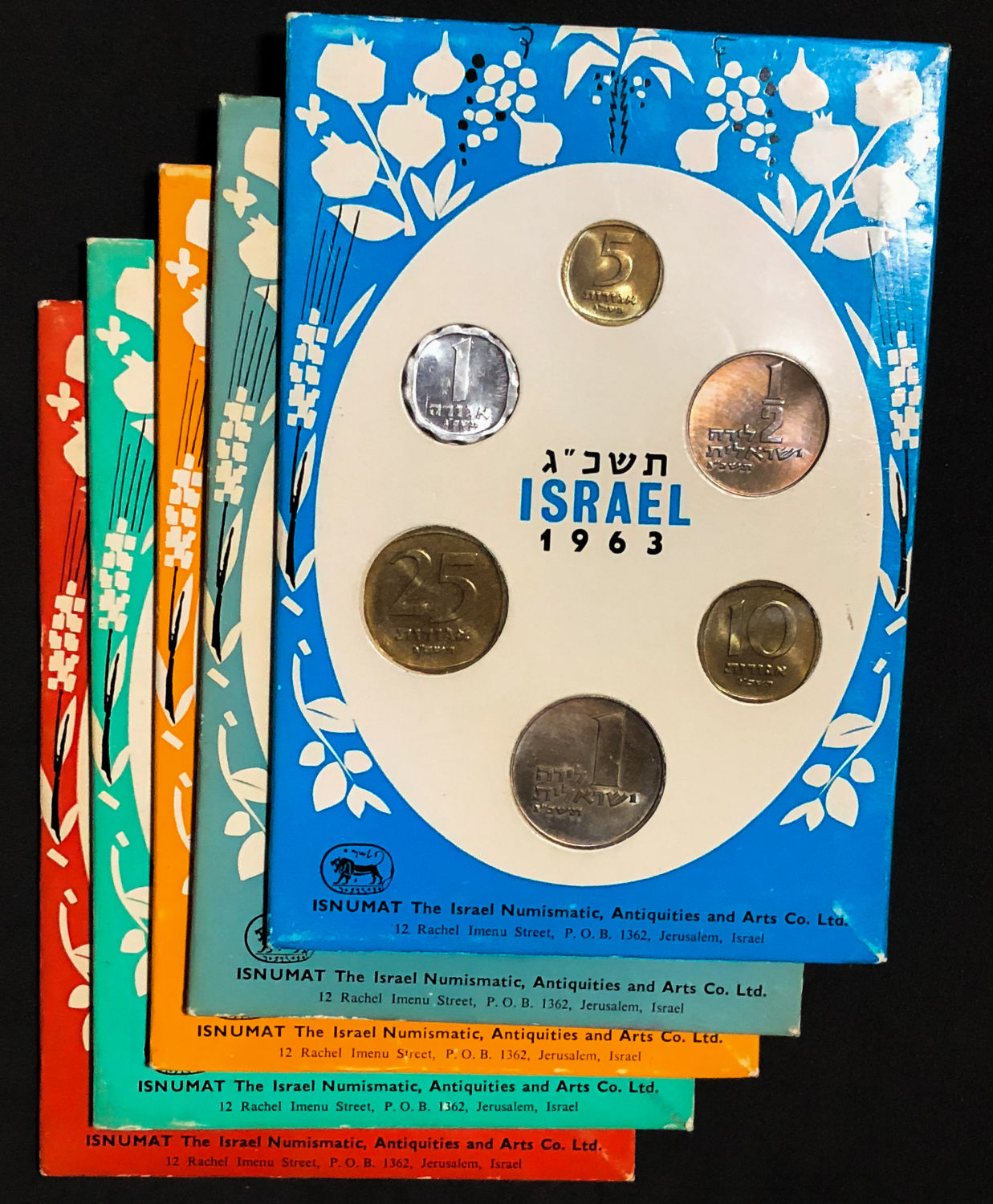 Israel - 5 Sets - Agora and Lira - 1963, 1965-1968 - ISNUMAT. - 1 0