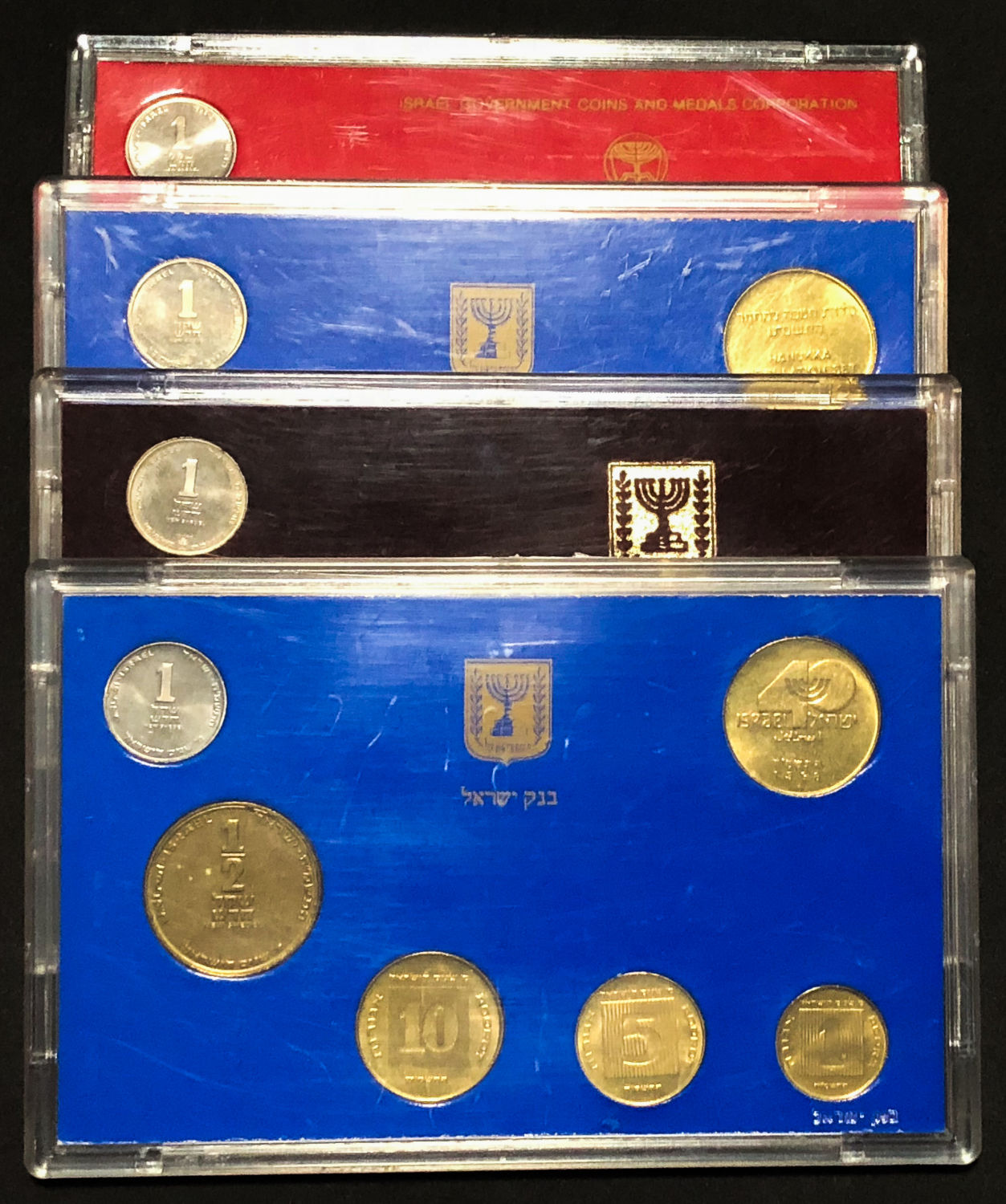 Israel - 4 sets - the new shekel period. - 1 0
