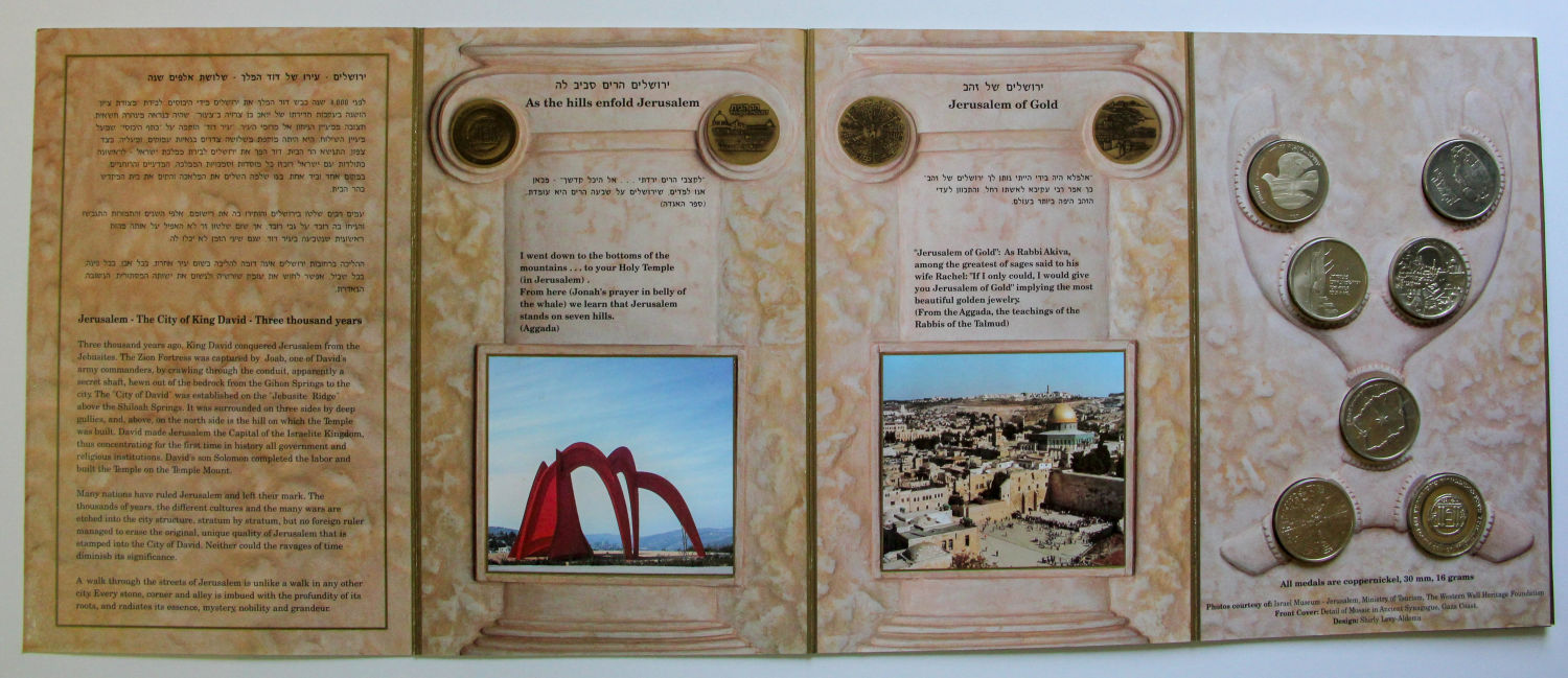Israel - Couple sets of medals and coins. - 1 3