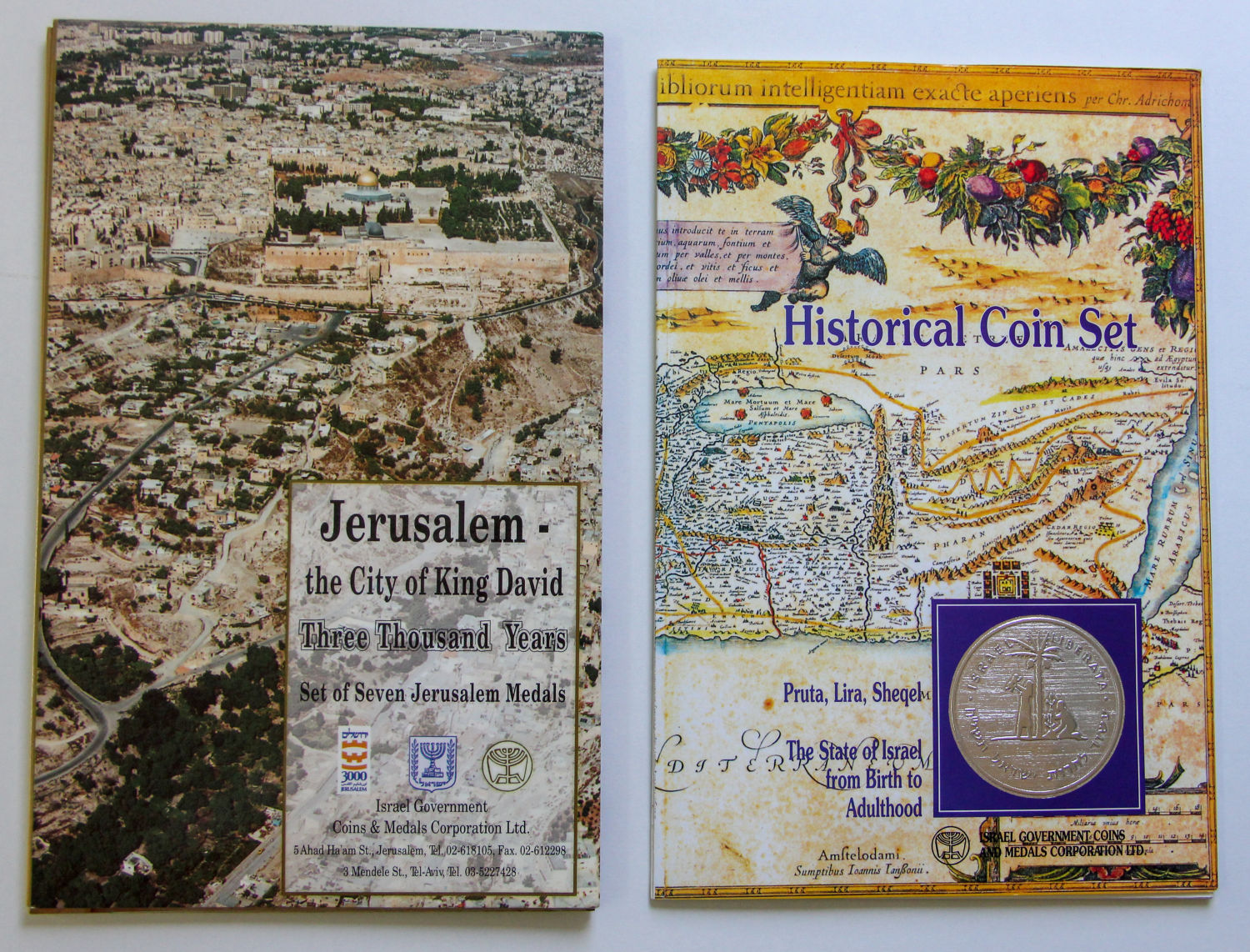 Israel - Couple sets of medals and coins. - 1 0