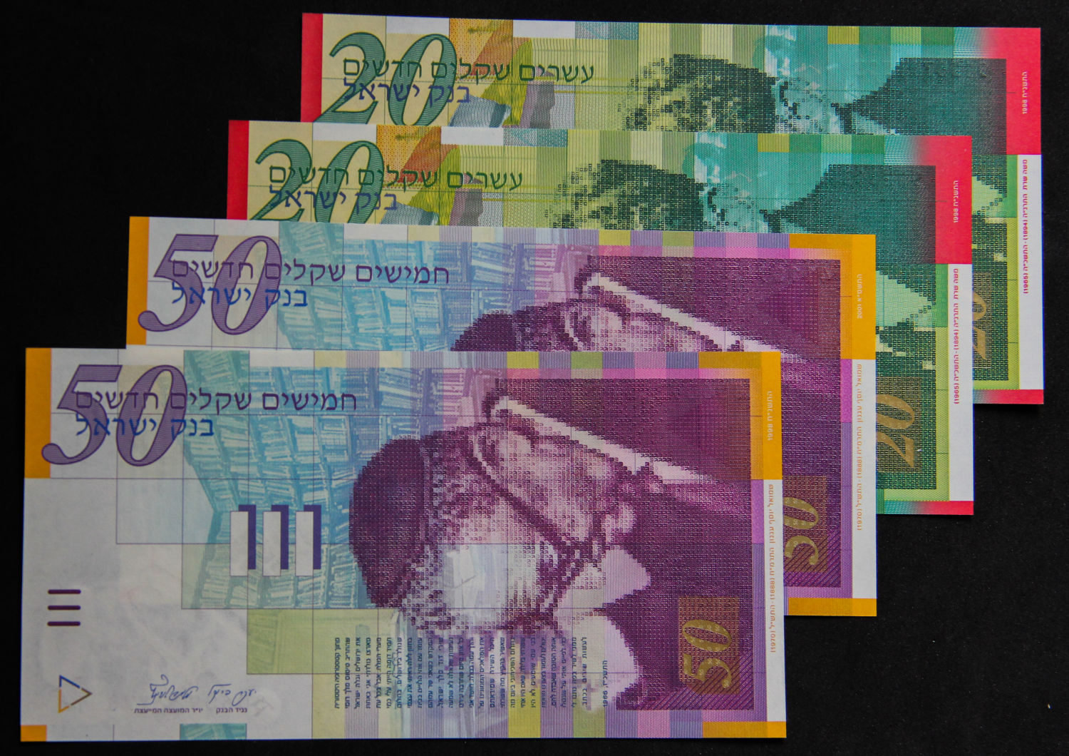 Israel - 20 and 50 Shekels - 1998 and 2001. - 1 0