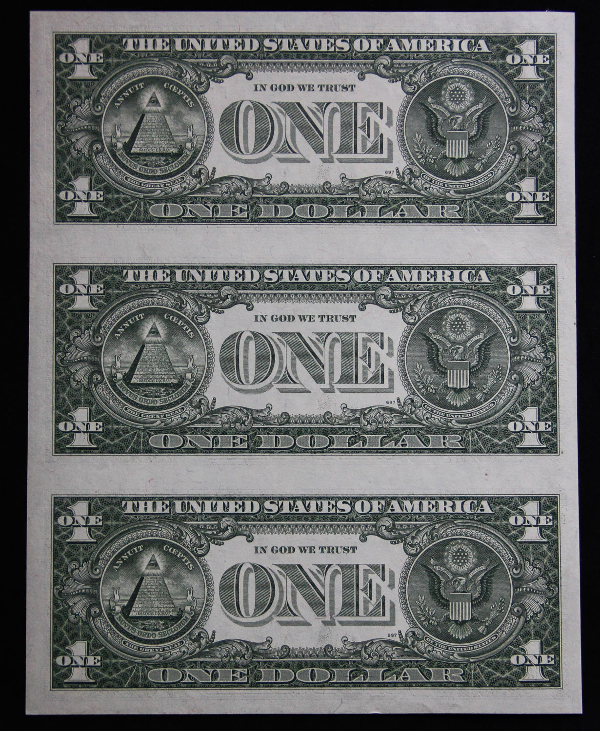 Israel - Uncut sheet - 1 dollar 1981. - 1 1
