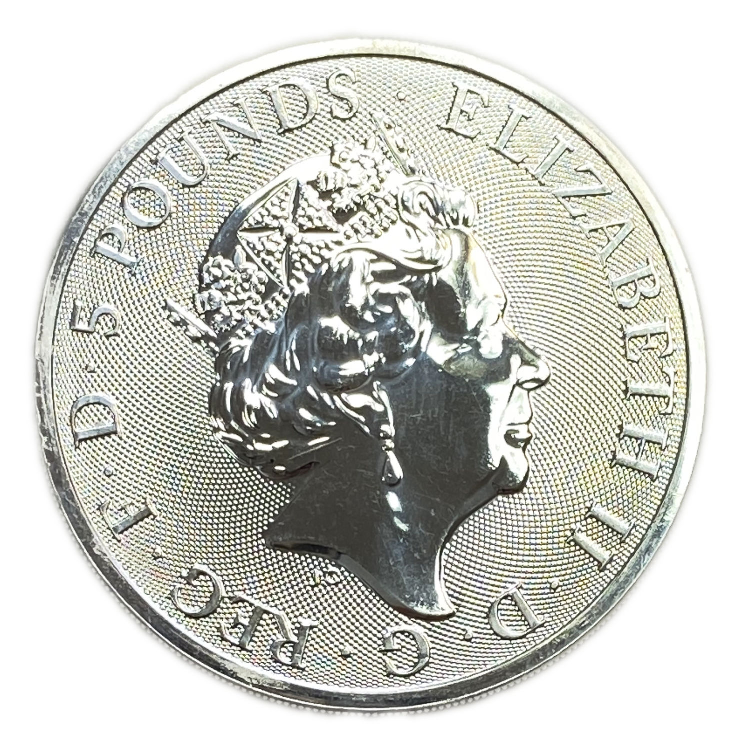 England - 5 Pounds - Elizabeth II The Queen's Beasts Completer 2021 - Silver 999, 62.42g, 40mm
... - 1 0