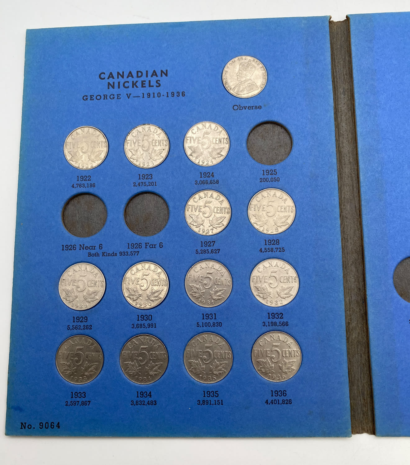 Canada - an album with 41 nickel coins from the years 1922 to 1957 - various conditions - 1 1