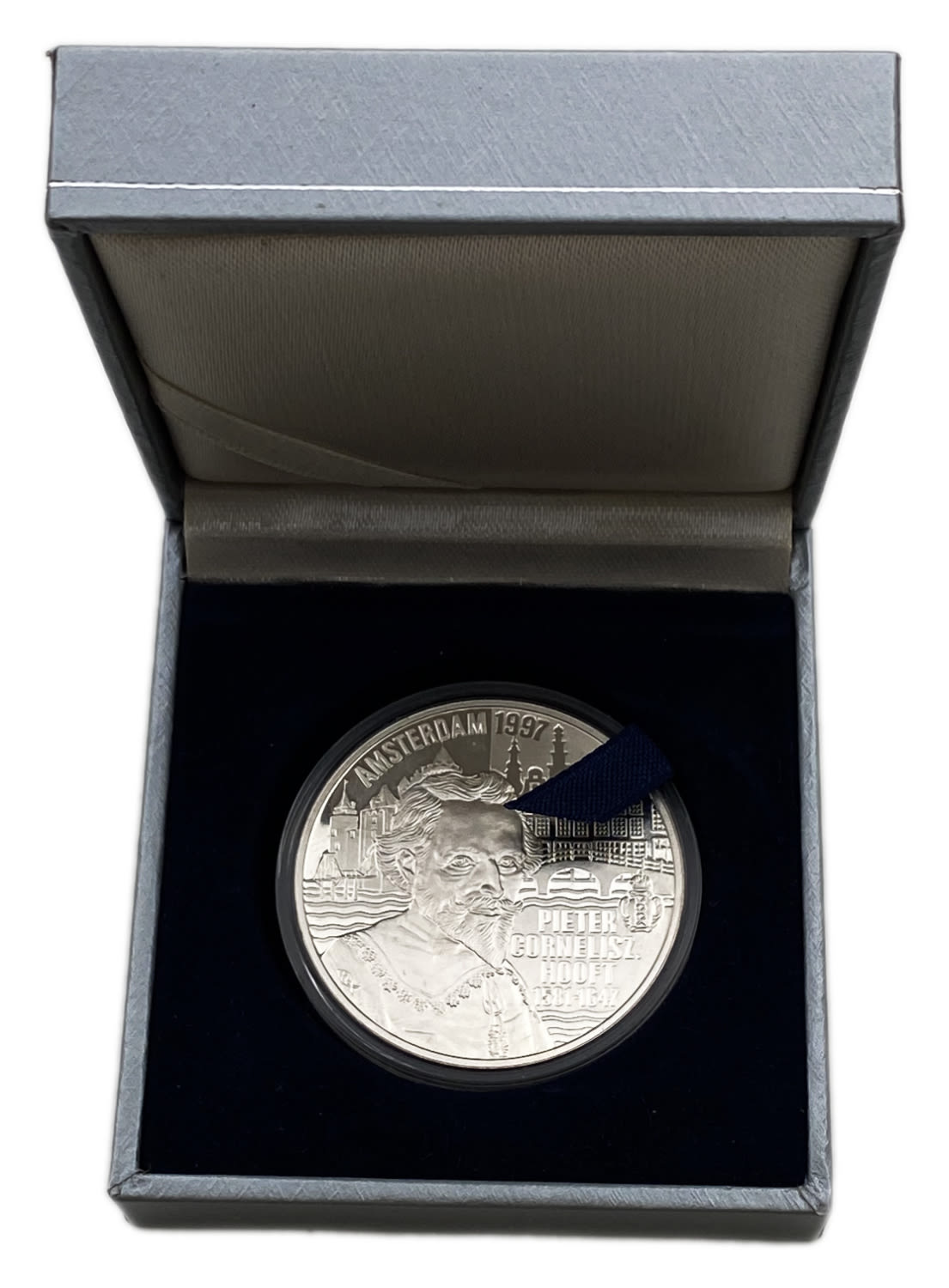 Netherlands - 50 Euro 1997 - Beatrix P.C. Hooft - Silver 925, 25g, 38mm
Commemorative issue - 350th ... - 1 2