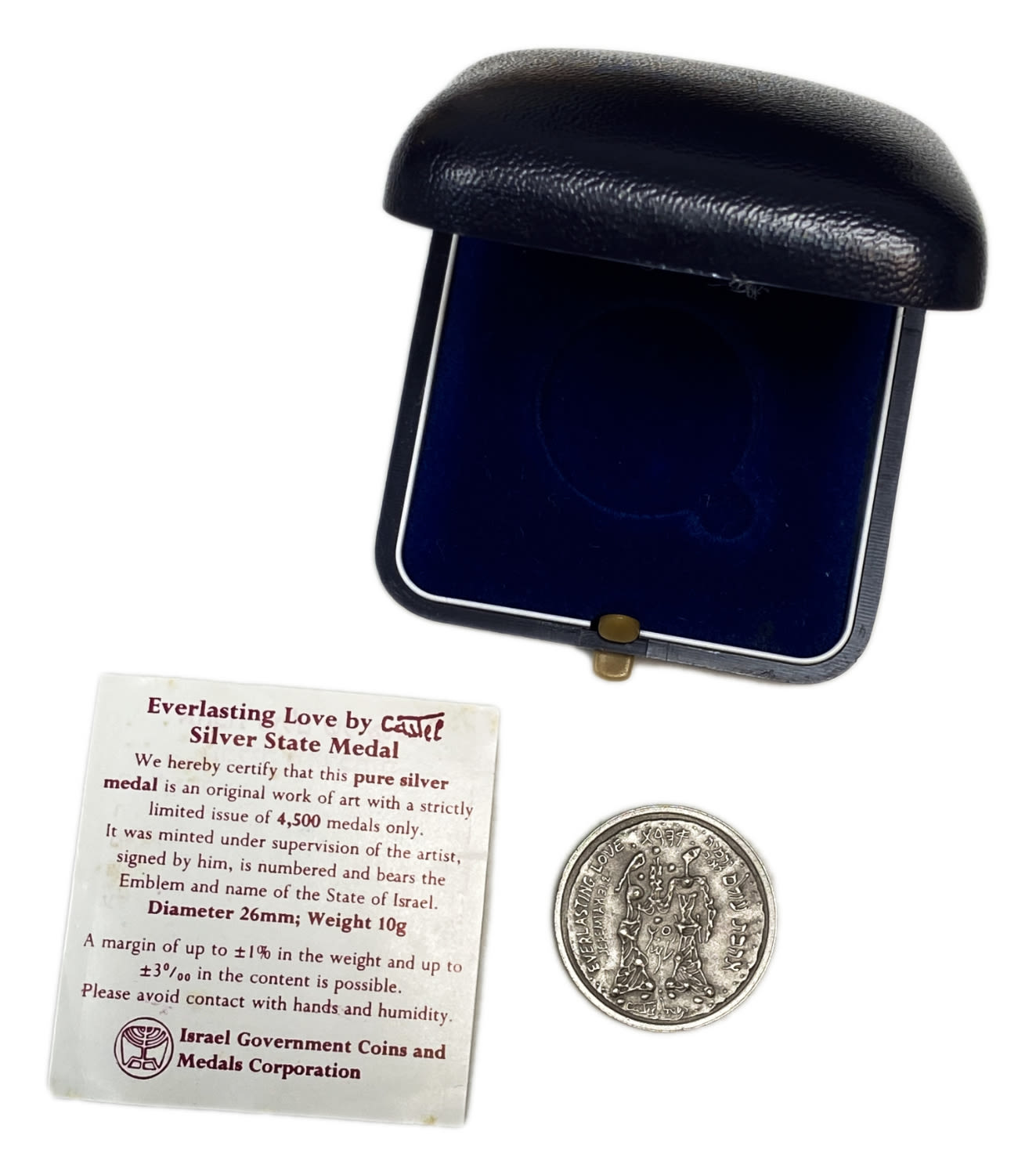 Israel - Searchers for the Messiah & Everlasting Love, State Medal 1986 - Silver 999, 26mm, 10g
... - 1 3