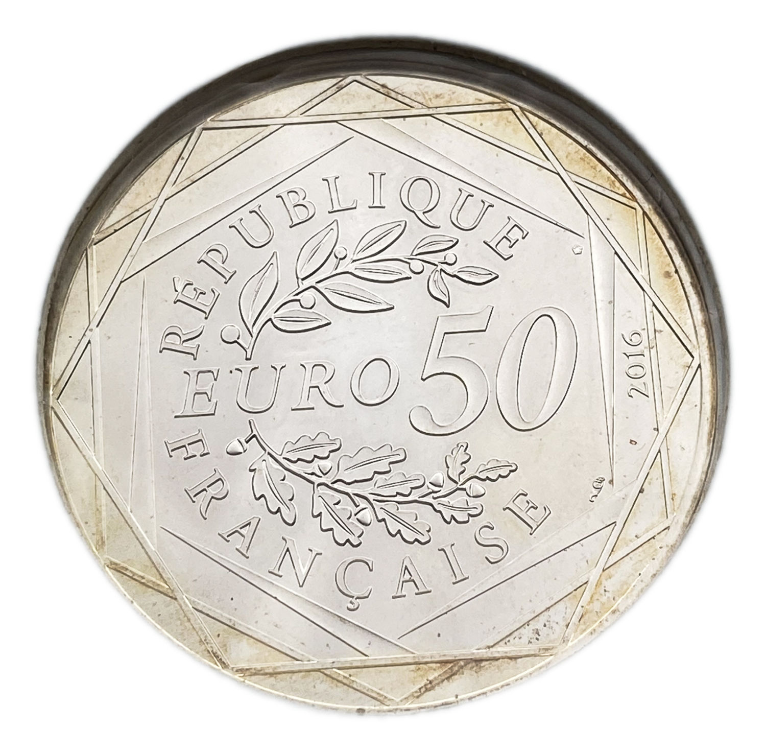 France - 50 Euro 2016 - Le Petit Prince oiseaux - Silver 900, 41g, 41mm
Obverse: The face value "50 ... - 1 1