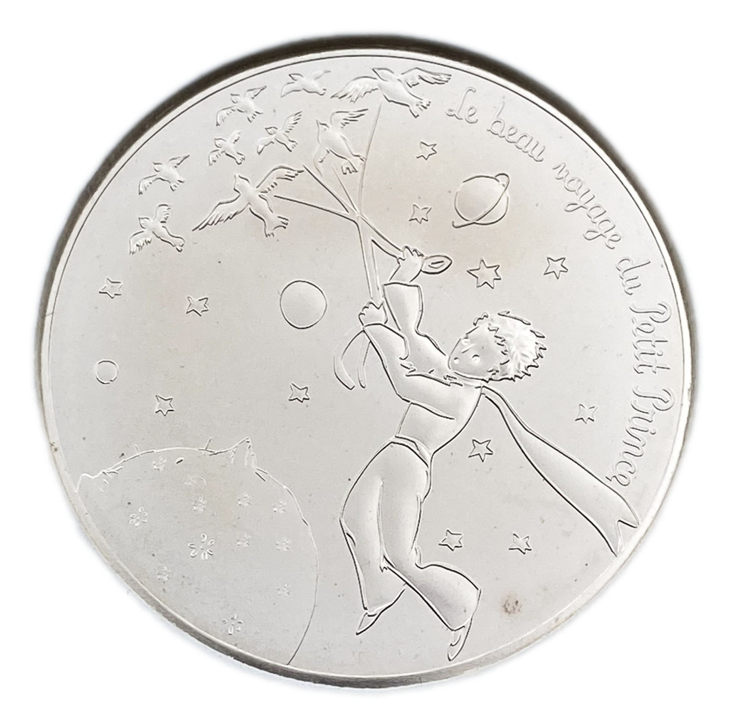 France - 50 Euro 2016 - Le Petit Prince oiseaux - Silver 900, 41g, 41mm
Obverse: The face value "50 ... - 1 0