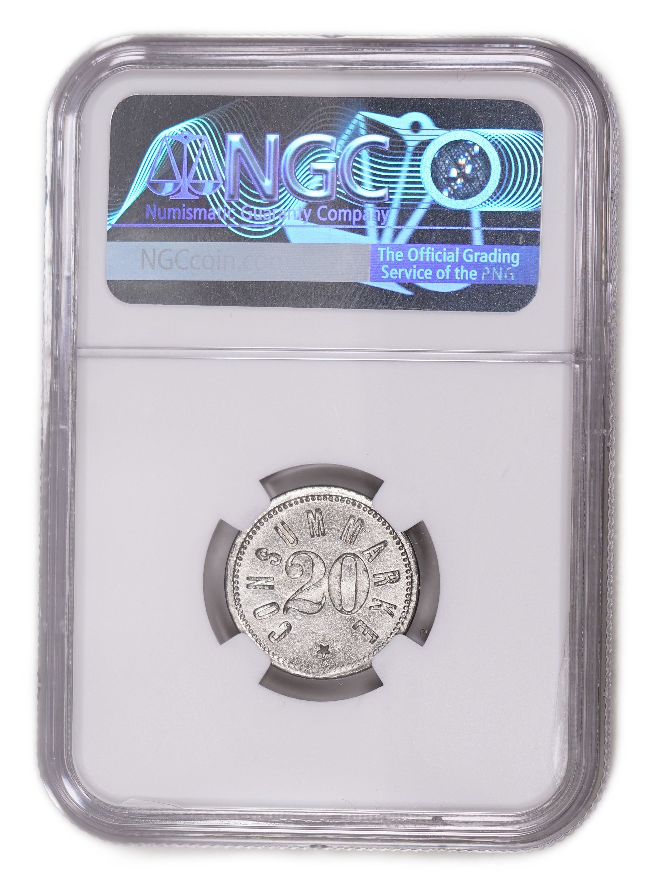 Palestine - Templar Colonies Tokens - 20 Para 1880-1917 - Third Series - NGC MS 62 - Very Rare in Both Grade and ... - 1 3