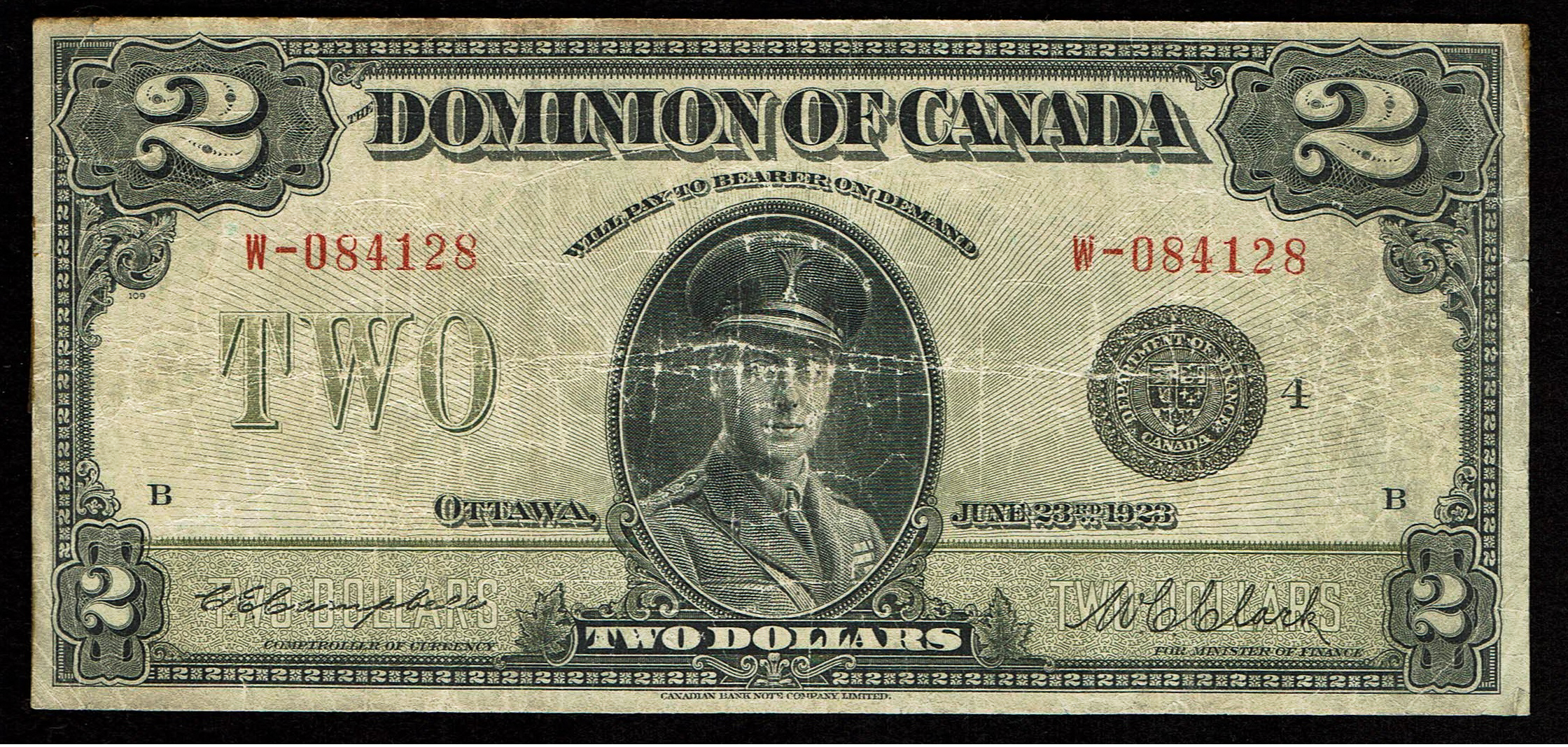 Canada - 2 Dollar 1923 - P# 34 - Very Fine - Extra Fine - 1 0
