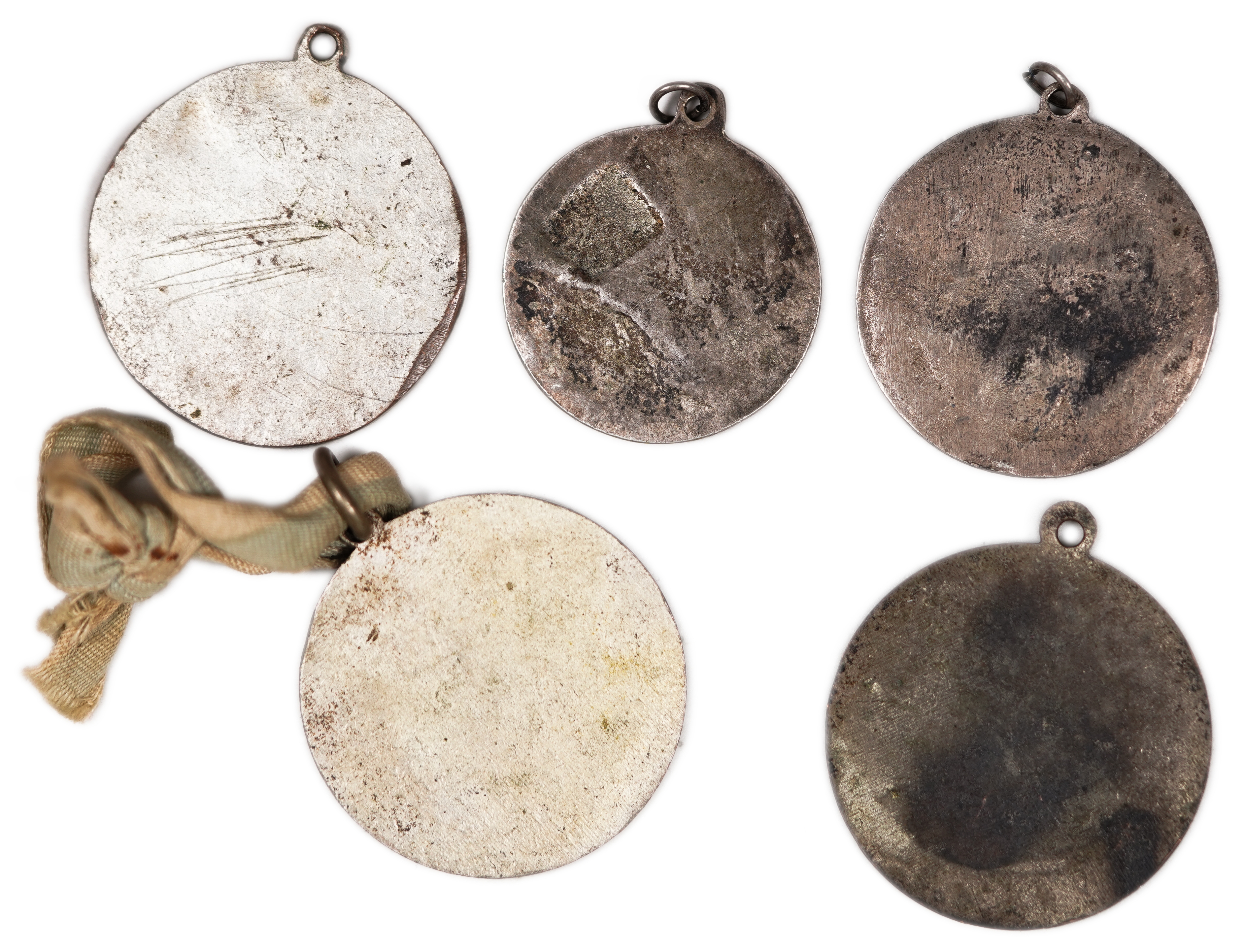 Palestine - Five Sports Medals of the Tel Aviv Commercial High School, 1933–1947 - 1 1