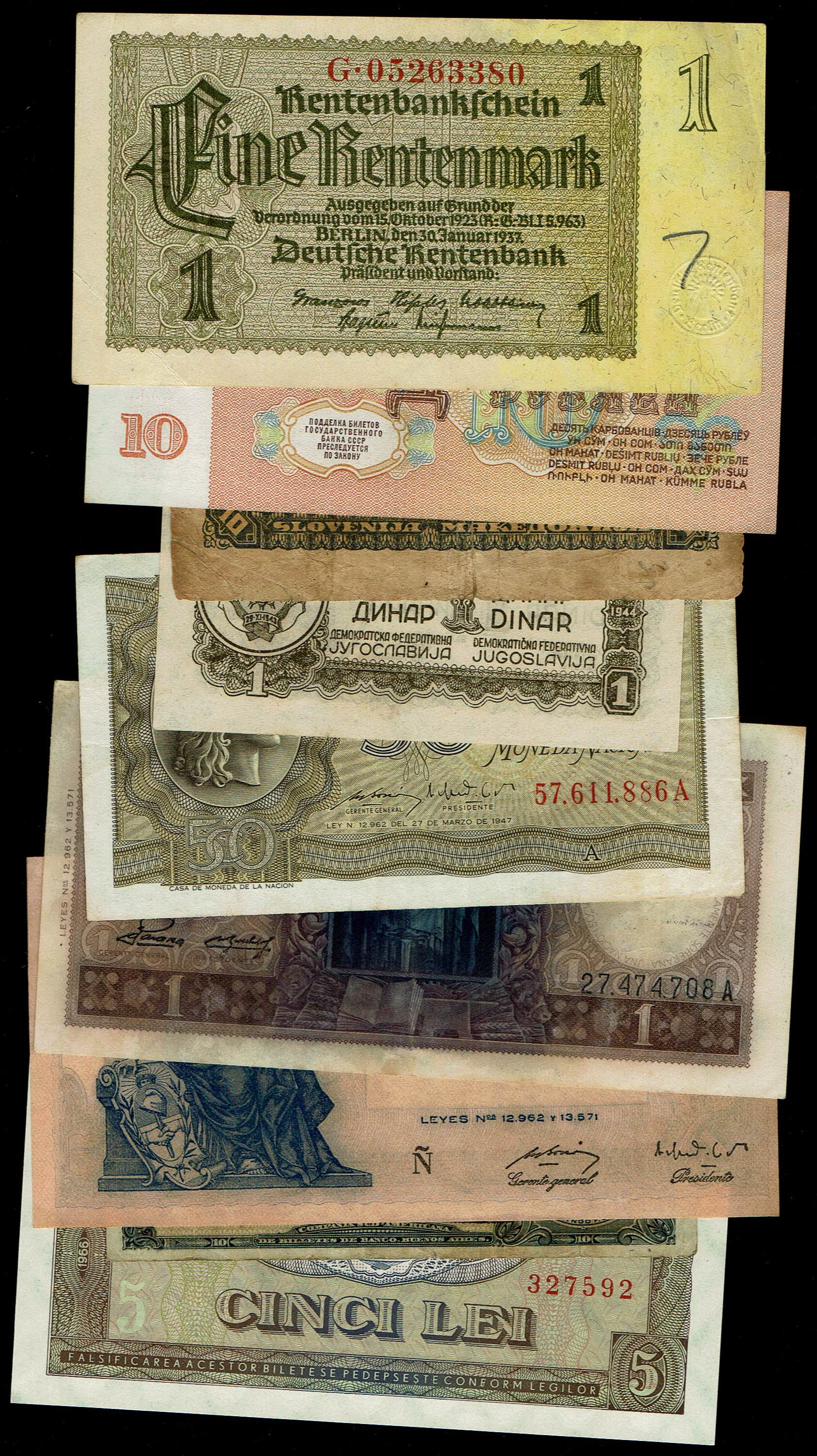 World - Very Large Group of World Banknotes - Various Countries, Years and Conditions - 1 3