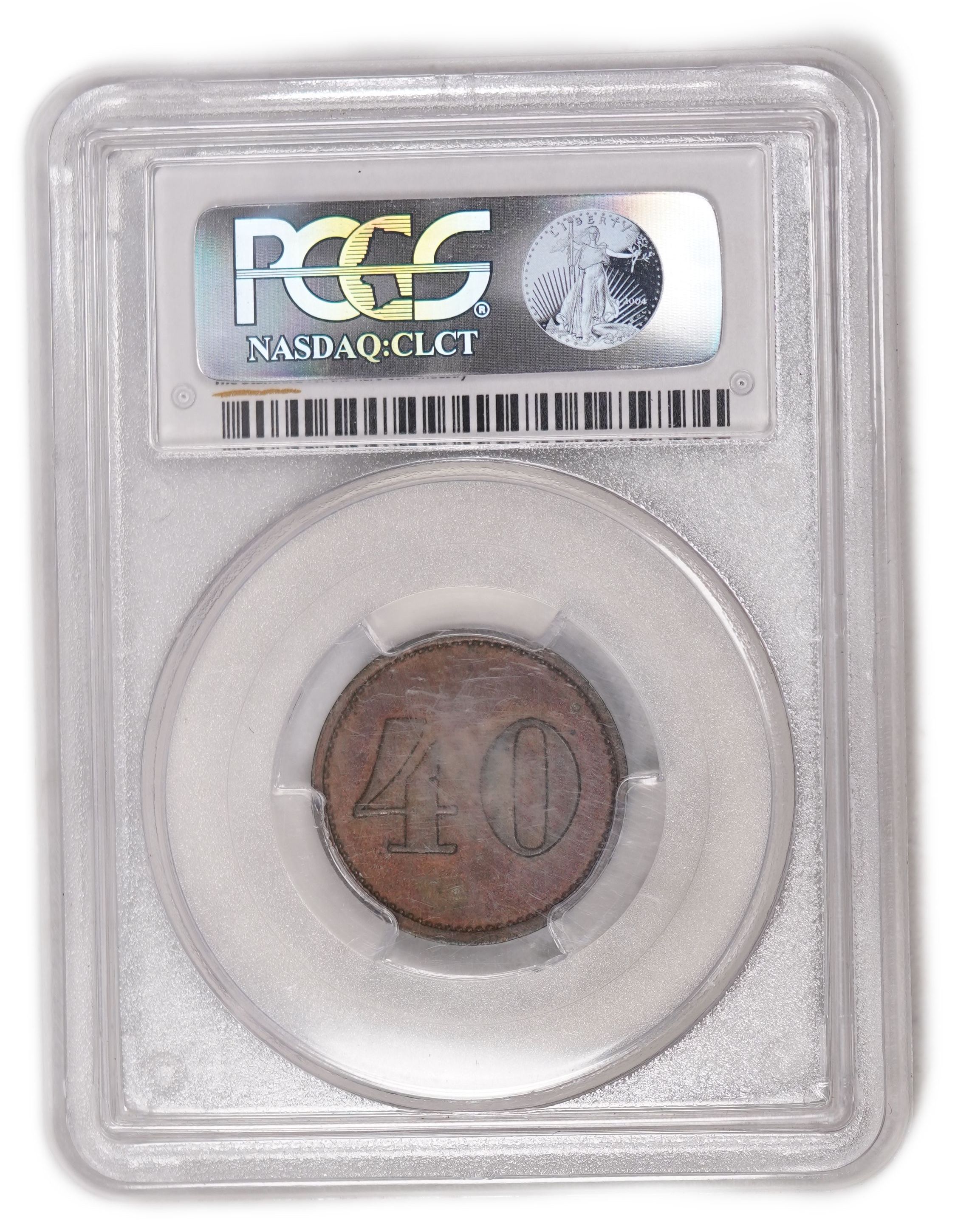Palestine - Templar Colonies Token - 40 Para 1880-1917 - First Series - PCGS XF 45 - Haffner CC-13A - 1 3