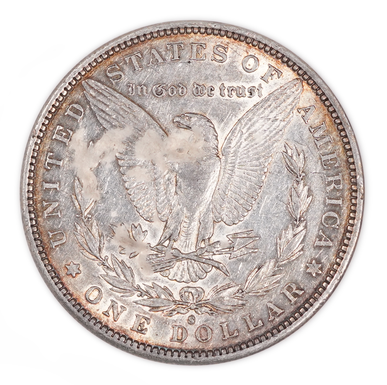 USA - 1 Morgan Dollar 1884 S - UNC - 900 silver, 26.73g (net 24.05g, 0.77 oz), 38.1 mm. - 1 1