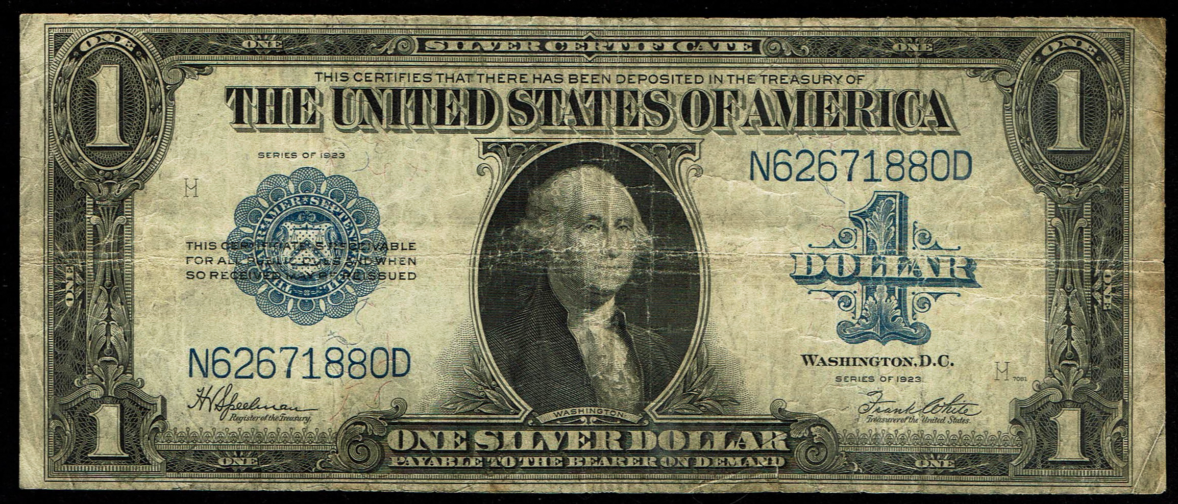 United States - 1 Dollar 1923 - Silver Certificate - Pick# 334 - 1 0