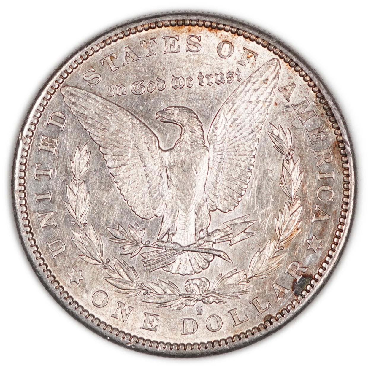 USA - 1 Morgan Dollar 1880 S - UNC - 900 silver, 26.73g (net 24.05g, 0.77 oz), 38.1 mm. - 1 1